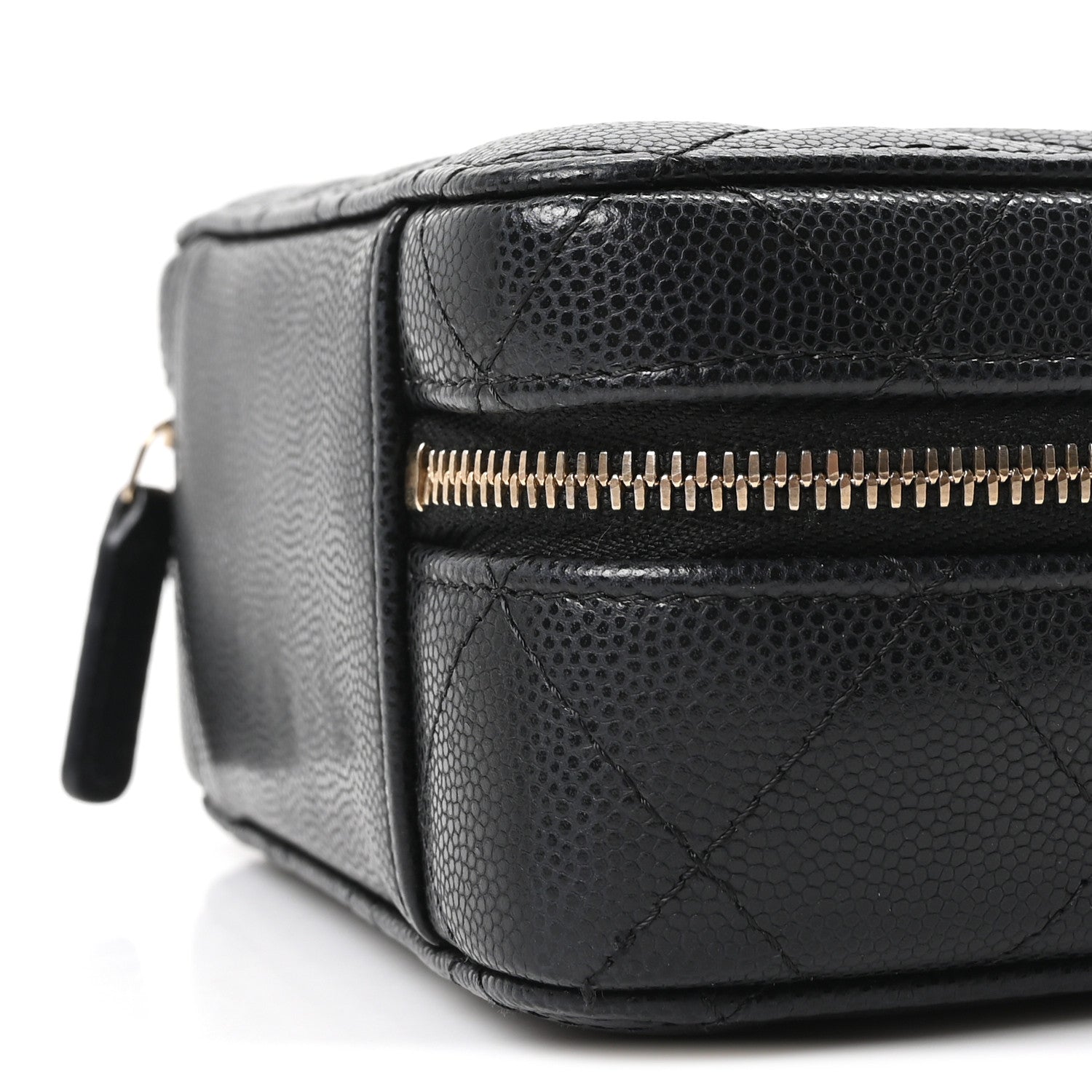 Chanel Caviar Quilted Twist Your Buttons Clutch With Chain Black
