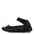 Gucci Rubber Satin Ballerina Flats 38 Black