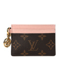 Louis Vuitton Monogram LV Charms Card Holder Rose Ballerine