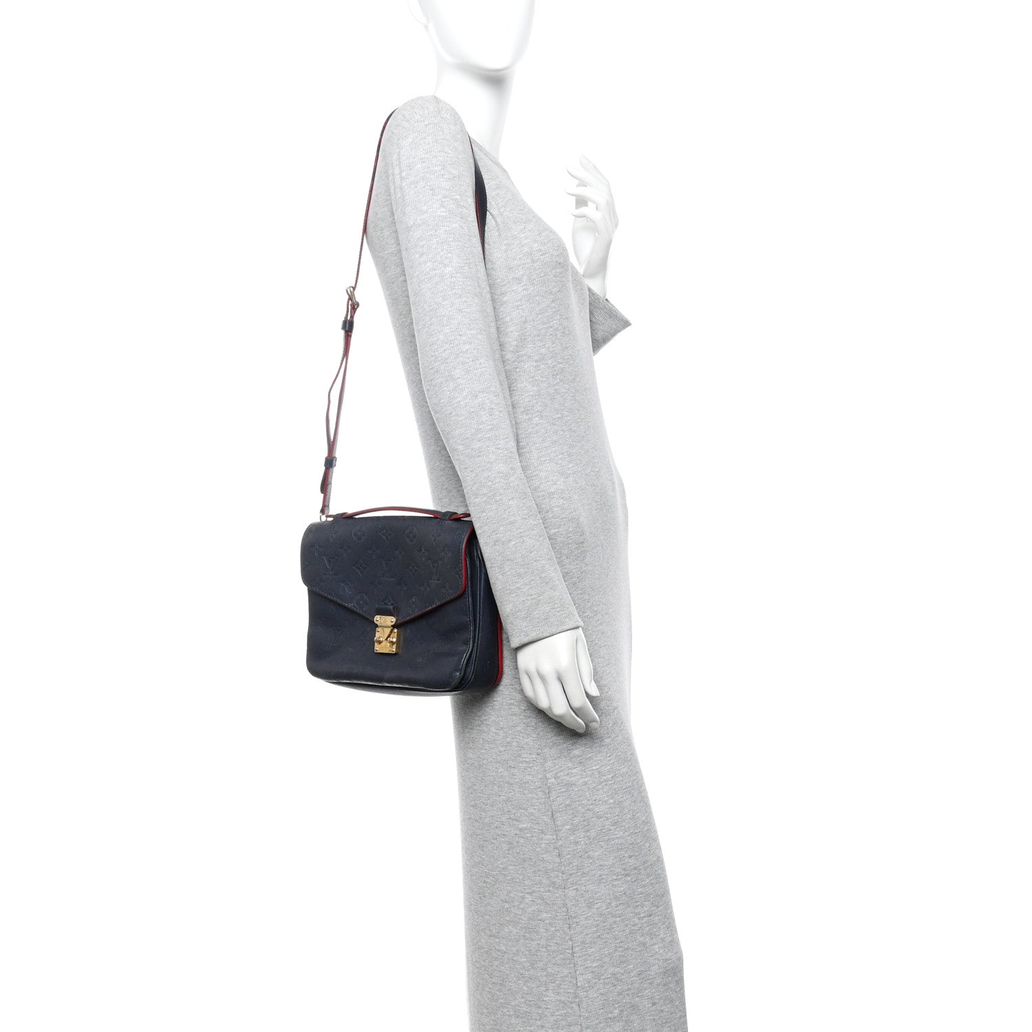 Louis Vuitton Empreinte Pochette Metis Marine Rouge