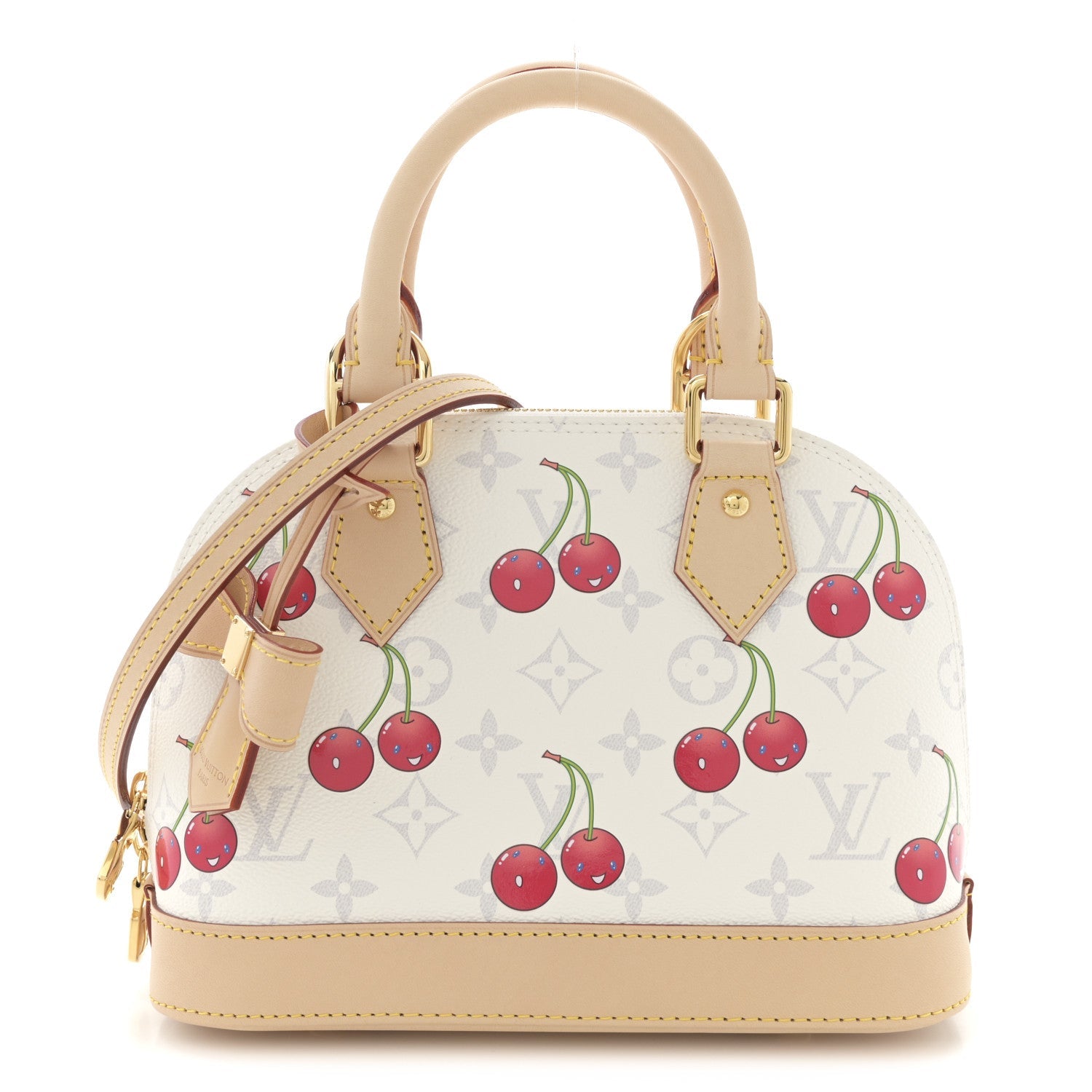 Louis Vuitton LV X TM Monogram Cerises Alma BB White