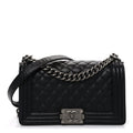 Chanel Caviar Quilted Medium Boy Flap Black