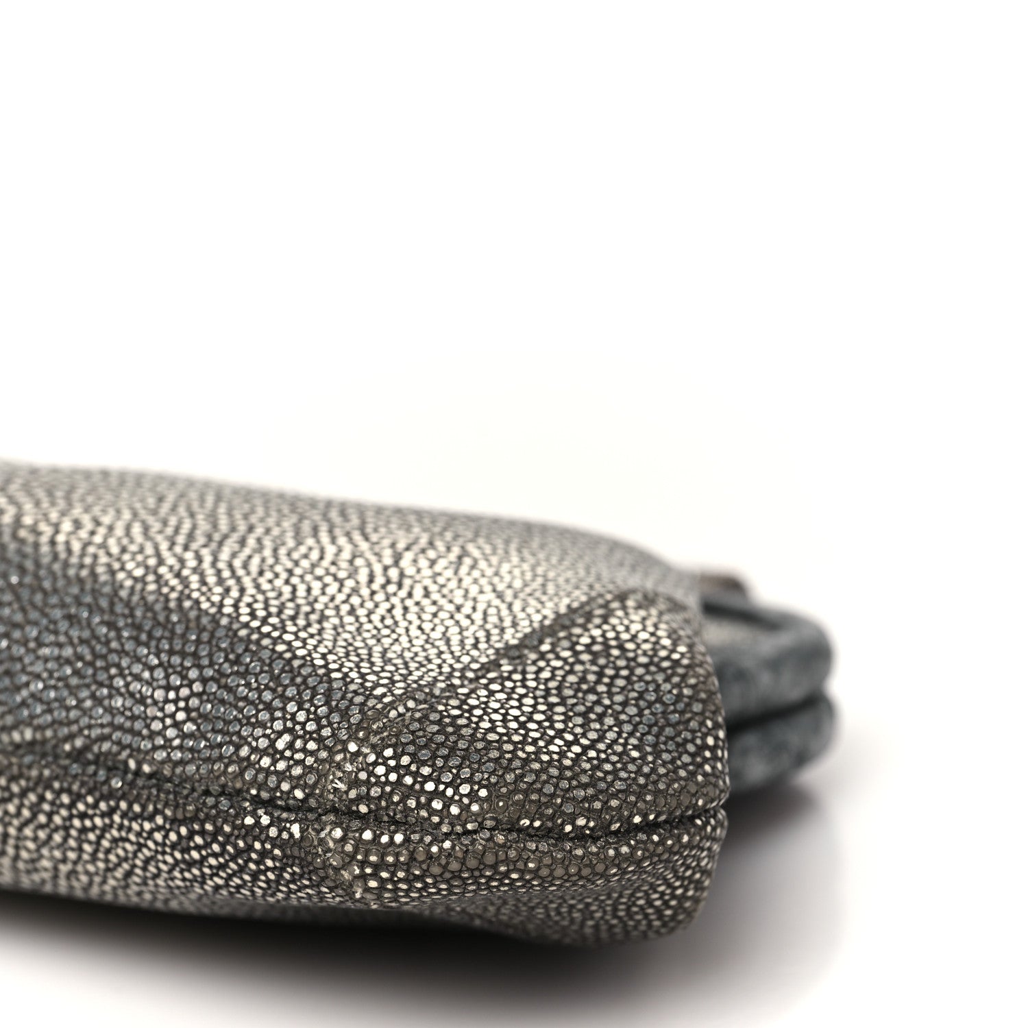 Chanel Stingray Degrade Frame Clutch Silver