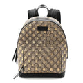 Gucci GG Supreme Monogram Bees Print Small Day Backpack Beige Oro Black