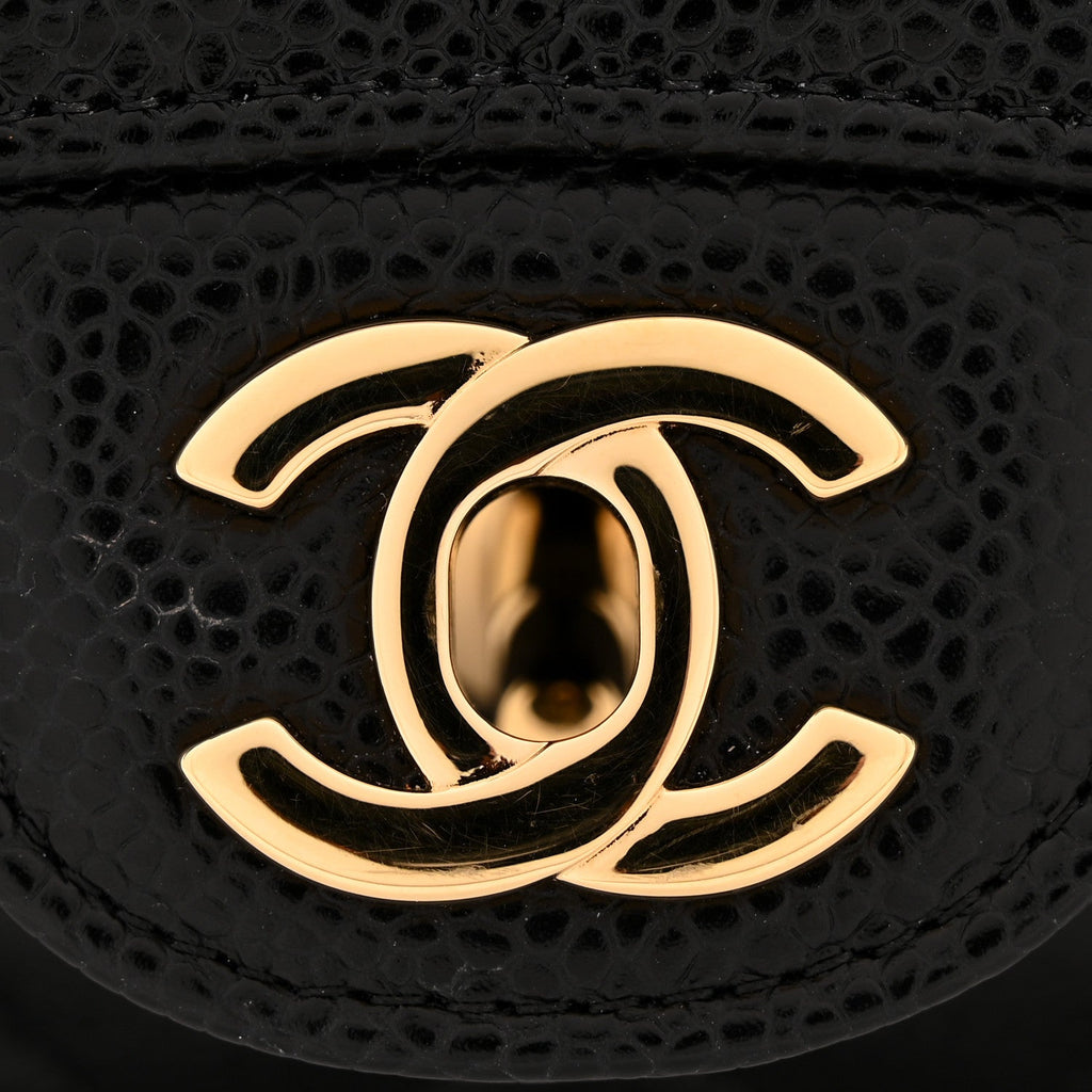Chanel Caviar Quilted Medium Double Flap Black