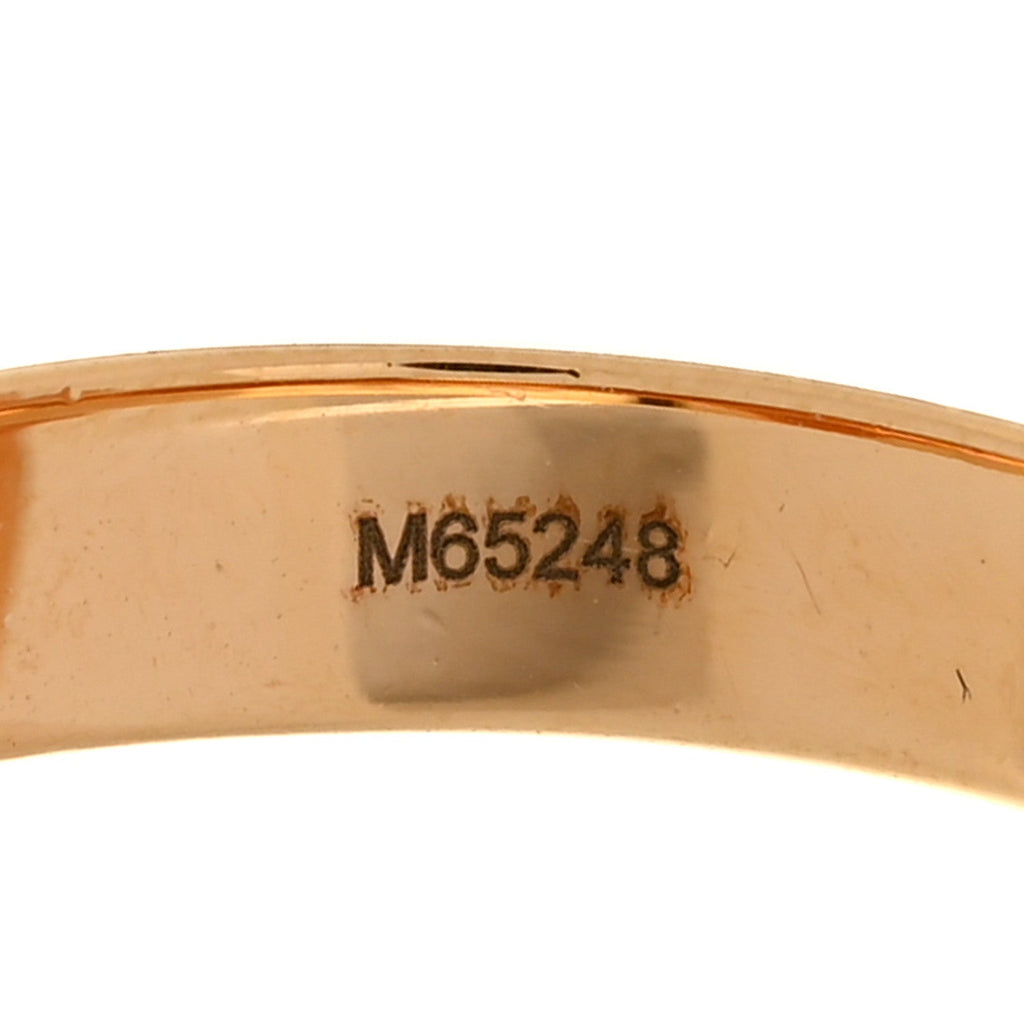 Louis Vuitton Metal Love Letters Timeless Ring L Gold