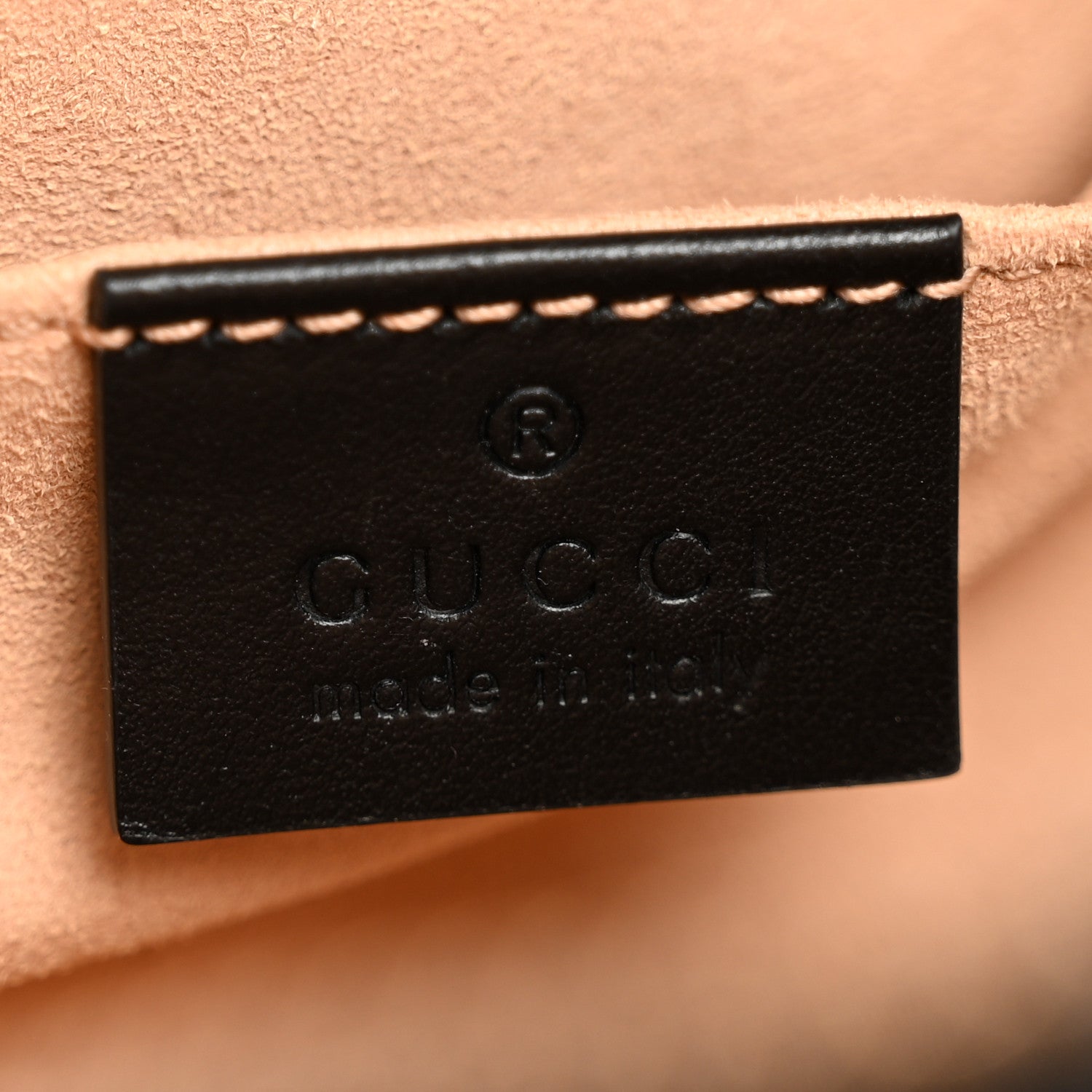 Gucci Calfskin Matelasse Mini GG Marmont Chain Shoulder Bag Black
