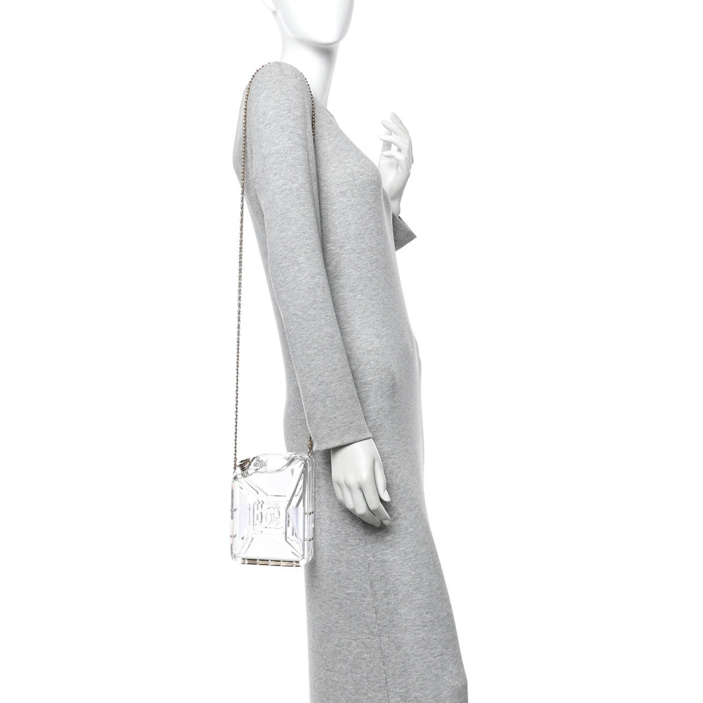 Chanel Plexiglass Dubai by Night Gas Tank Clutch