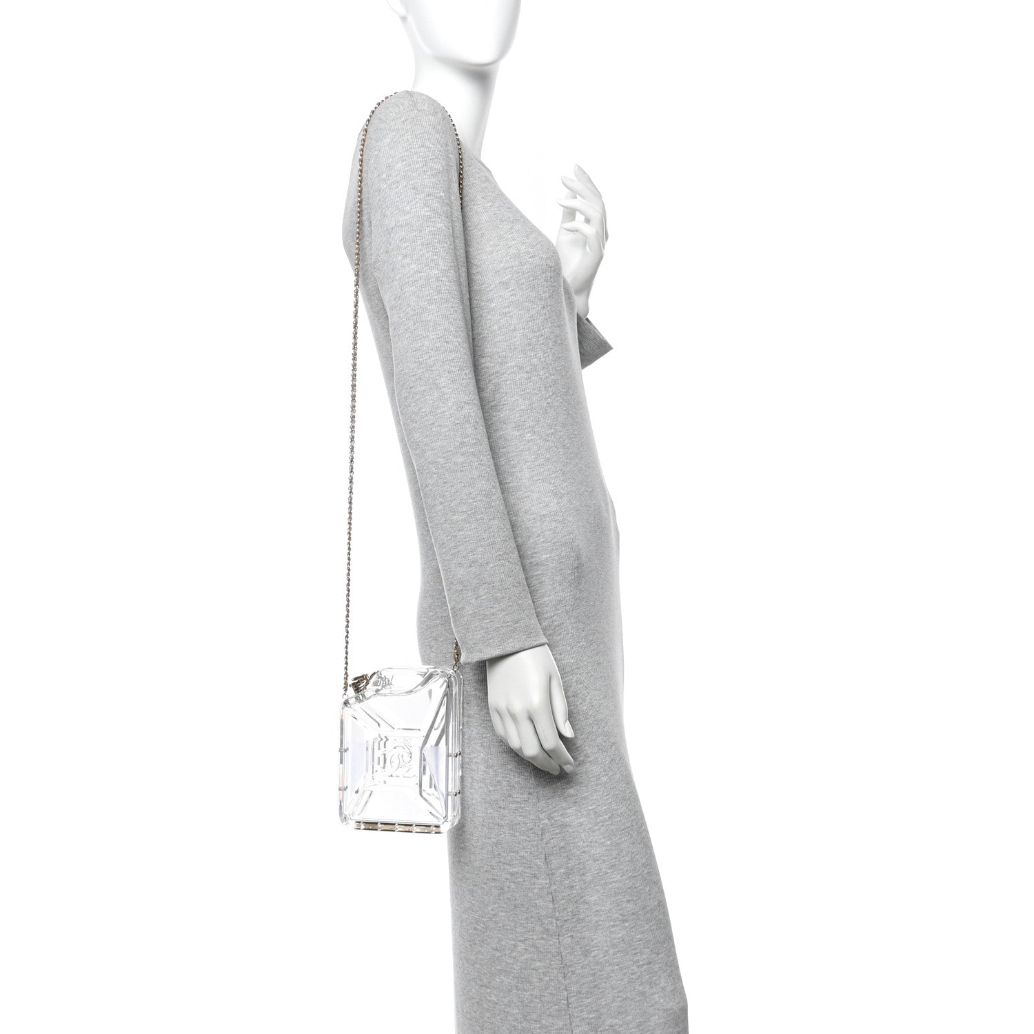 Chanel Plexiglass Dubai by Night Gas Tank Clutch