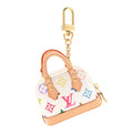 Louis Vuitton LV x TM Monogram Multicolor Micro Alma Bag Charm White