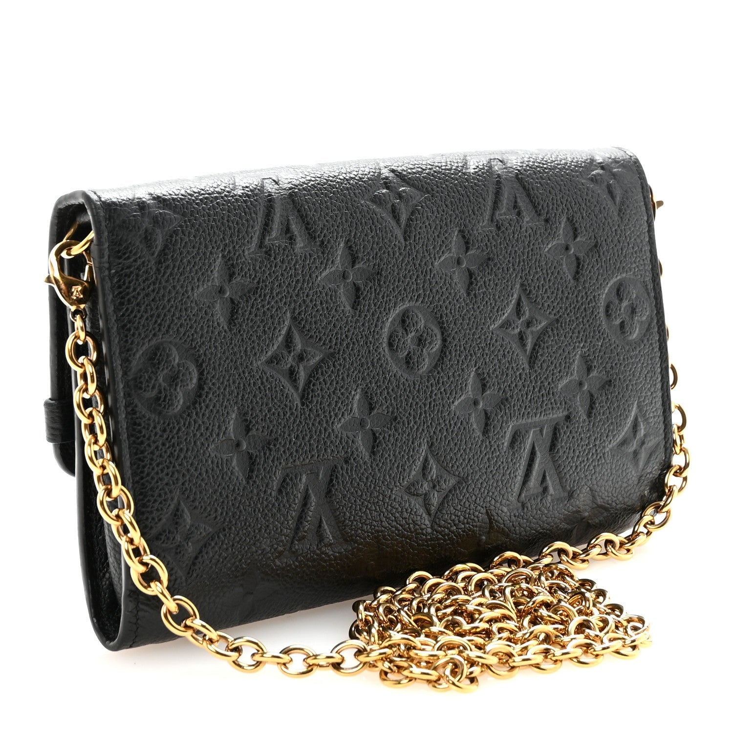 Louis Vuitton Empreinte Vavin Chain Wallet Black