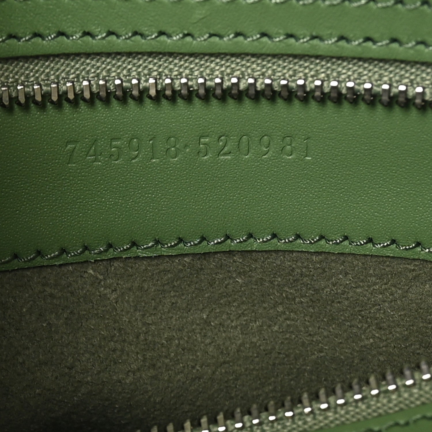 Gucci Senna Calfskin Petite GG Small Tote Bag Green Soil Grass