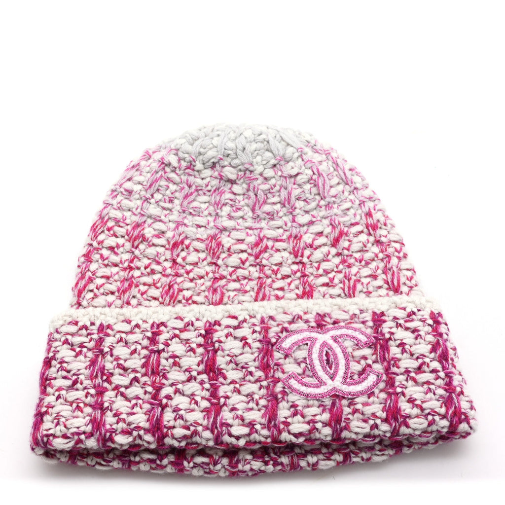 Cashmere CC Beanie Hat Pink Beige