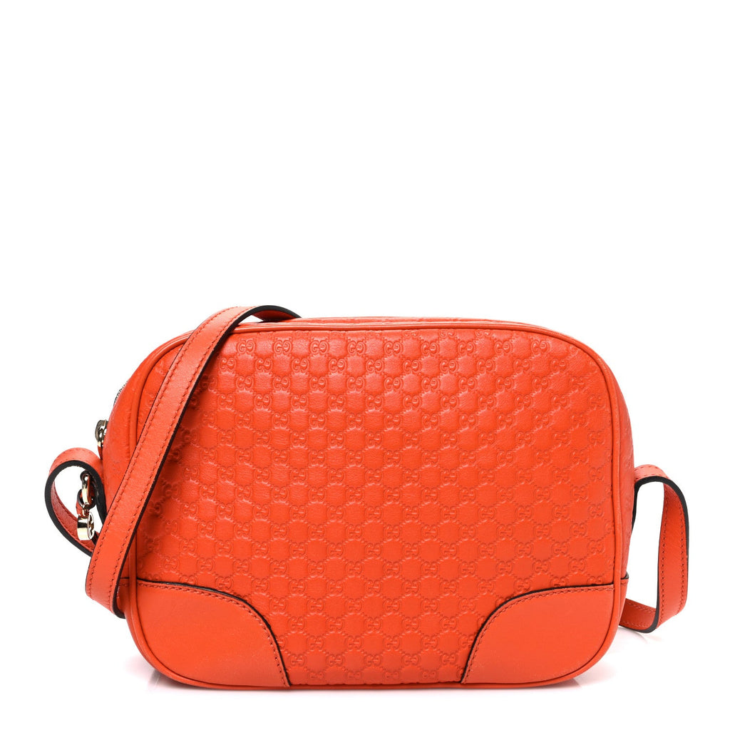 Gucci Soft Microguccissima Mini Bree Messenger Bag Sun Orange