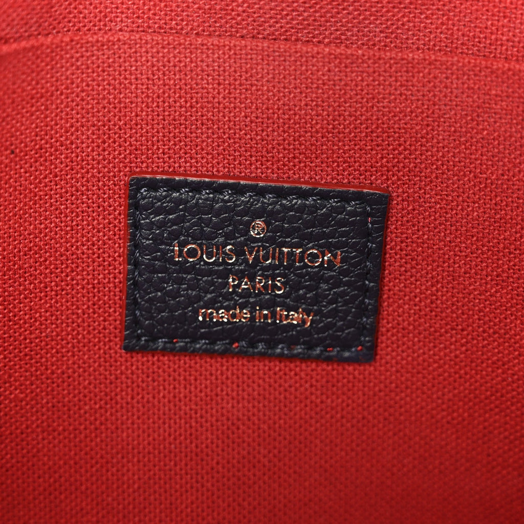 Louis Vuitton Empreinte Pochette Felicie Chain Wallet Marine Rouge