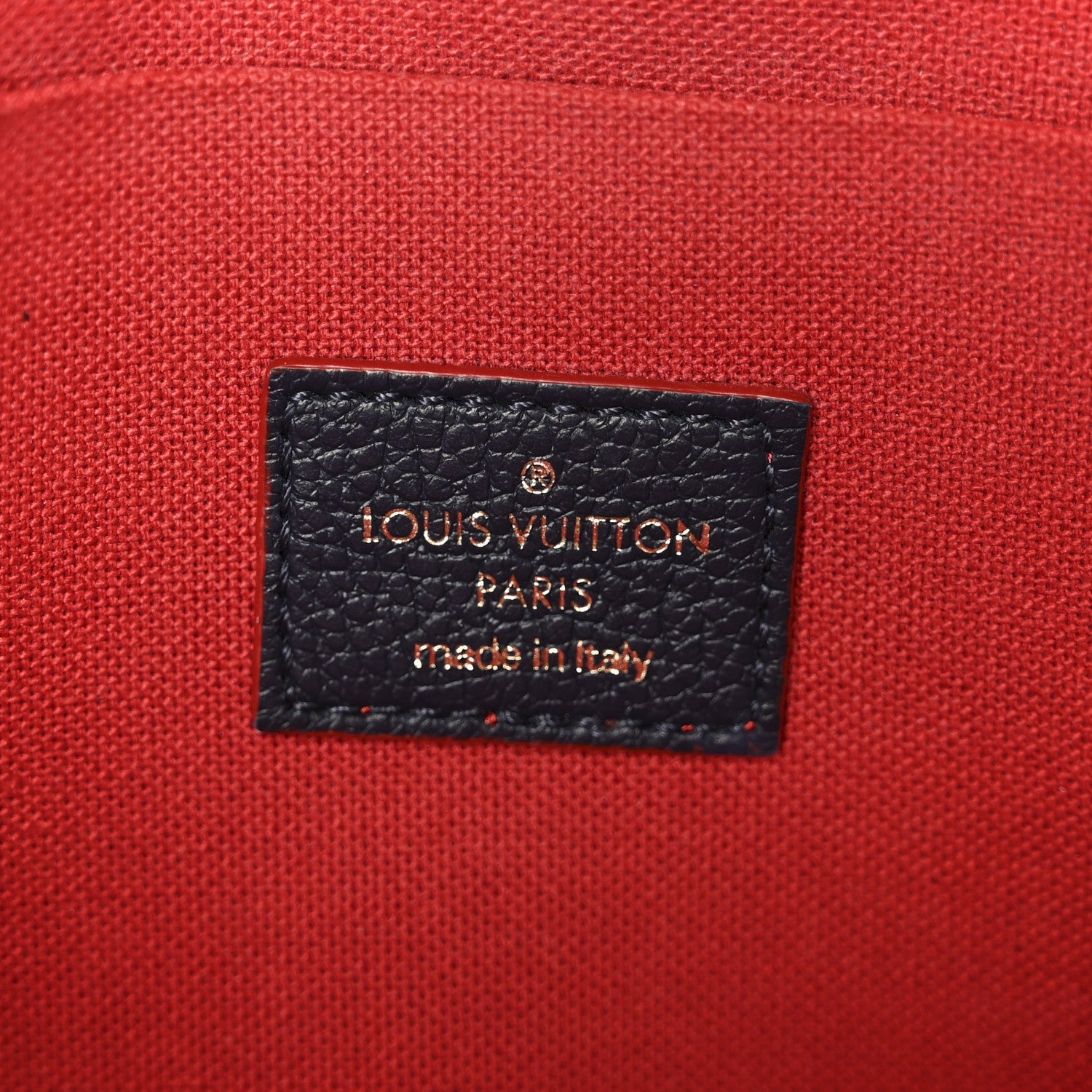 Louis Vuitton Empreinte Pochette Felicie Chain Wallet Marine Rouge