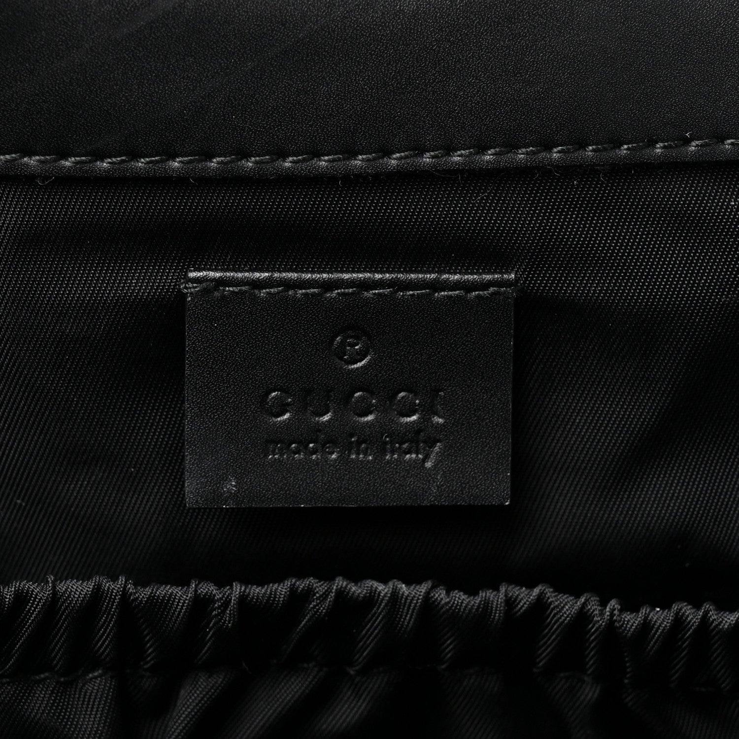 Gucci GG Supreme Monogram Web Messenger Diaper Bag Black Grey