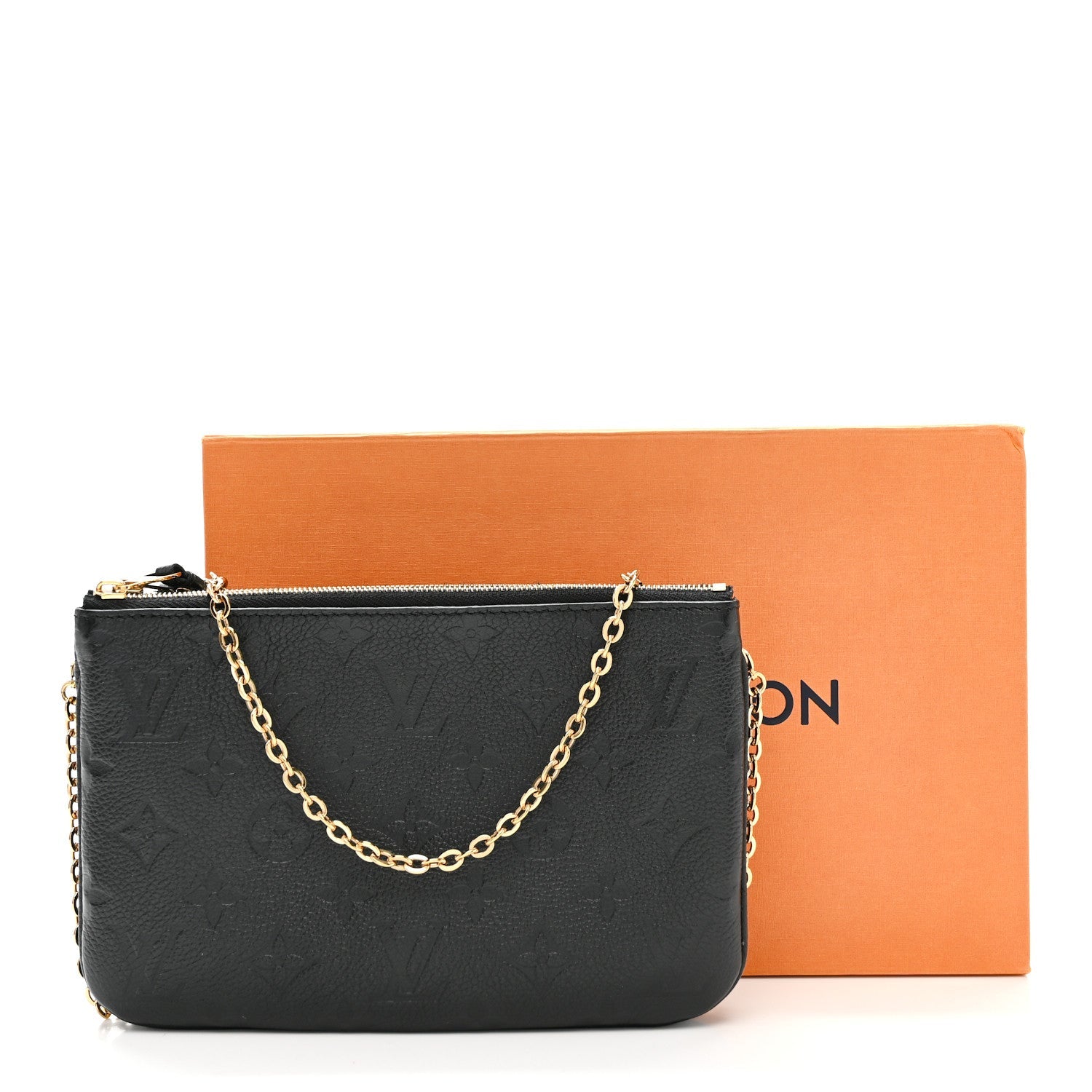 Louis Vuitton Empreinte Double Zip Pochette Black
