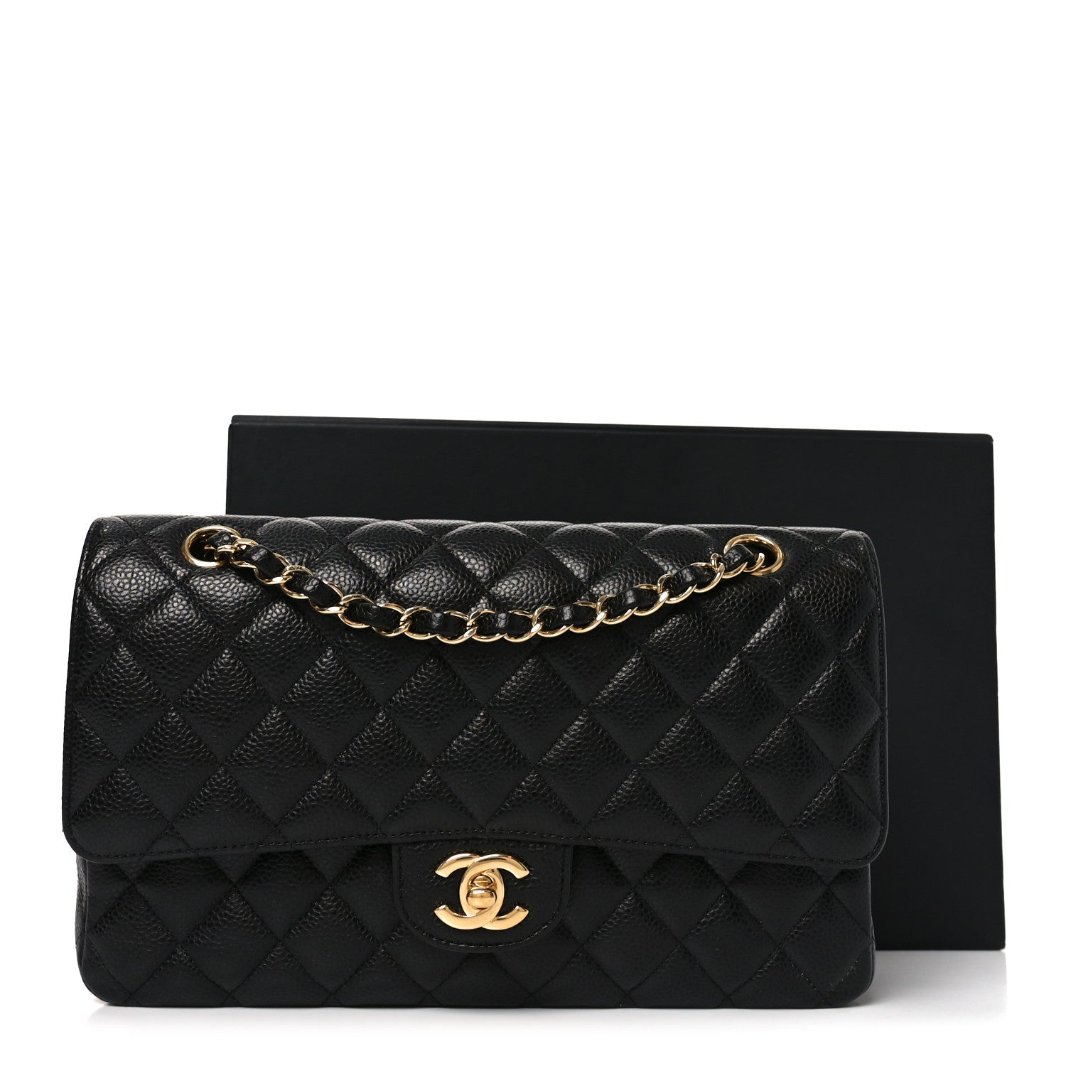 Chanel Caviar Quilted Medium Double Flap Black