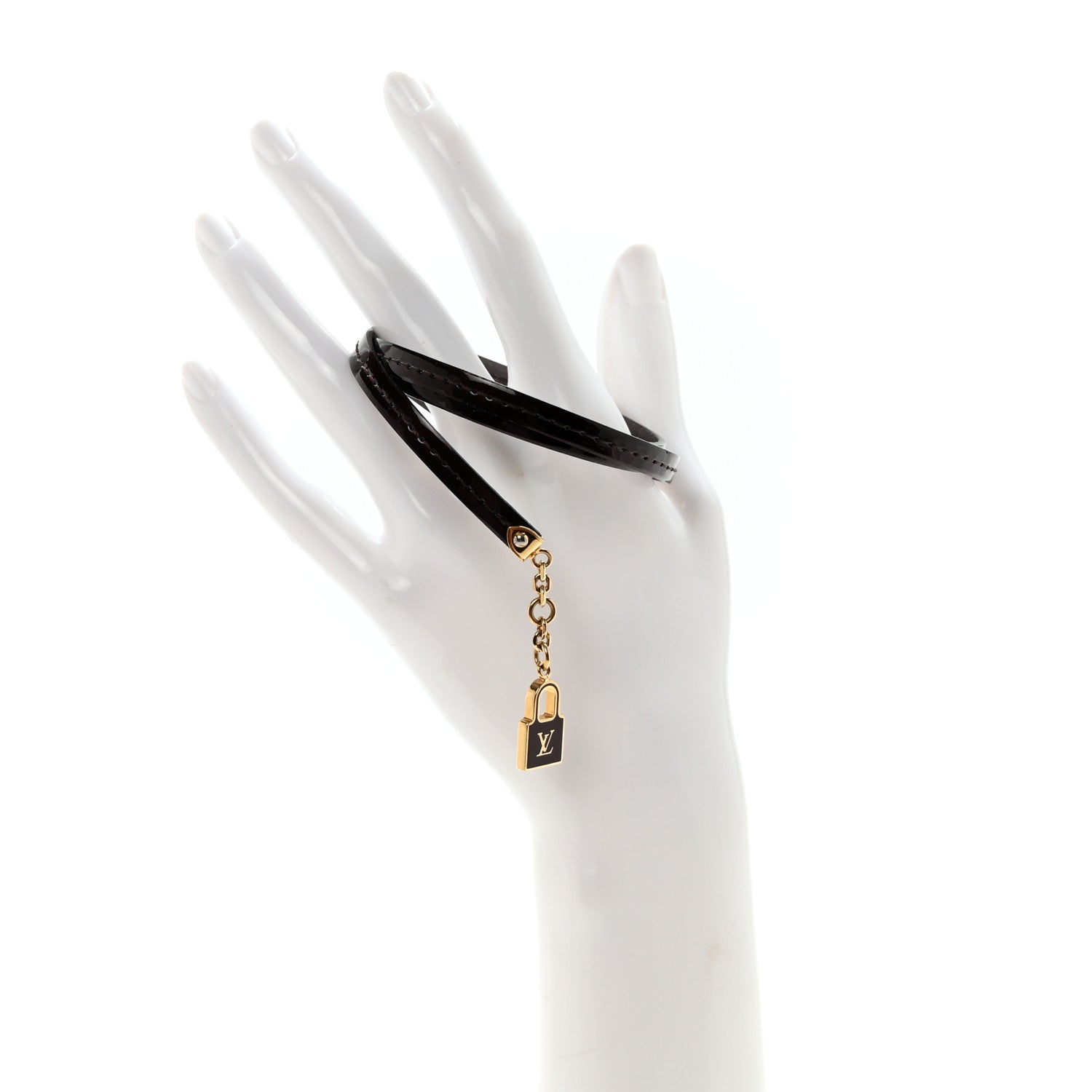 Louis Vuitton Vernis Commit Wrap Bracelet Amarante