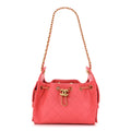 Chanel Caviar Quilted Mini Chanel 25 Handbag Coral