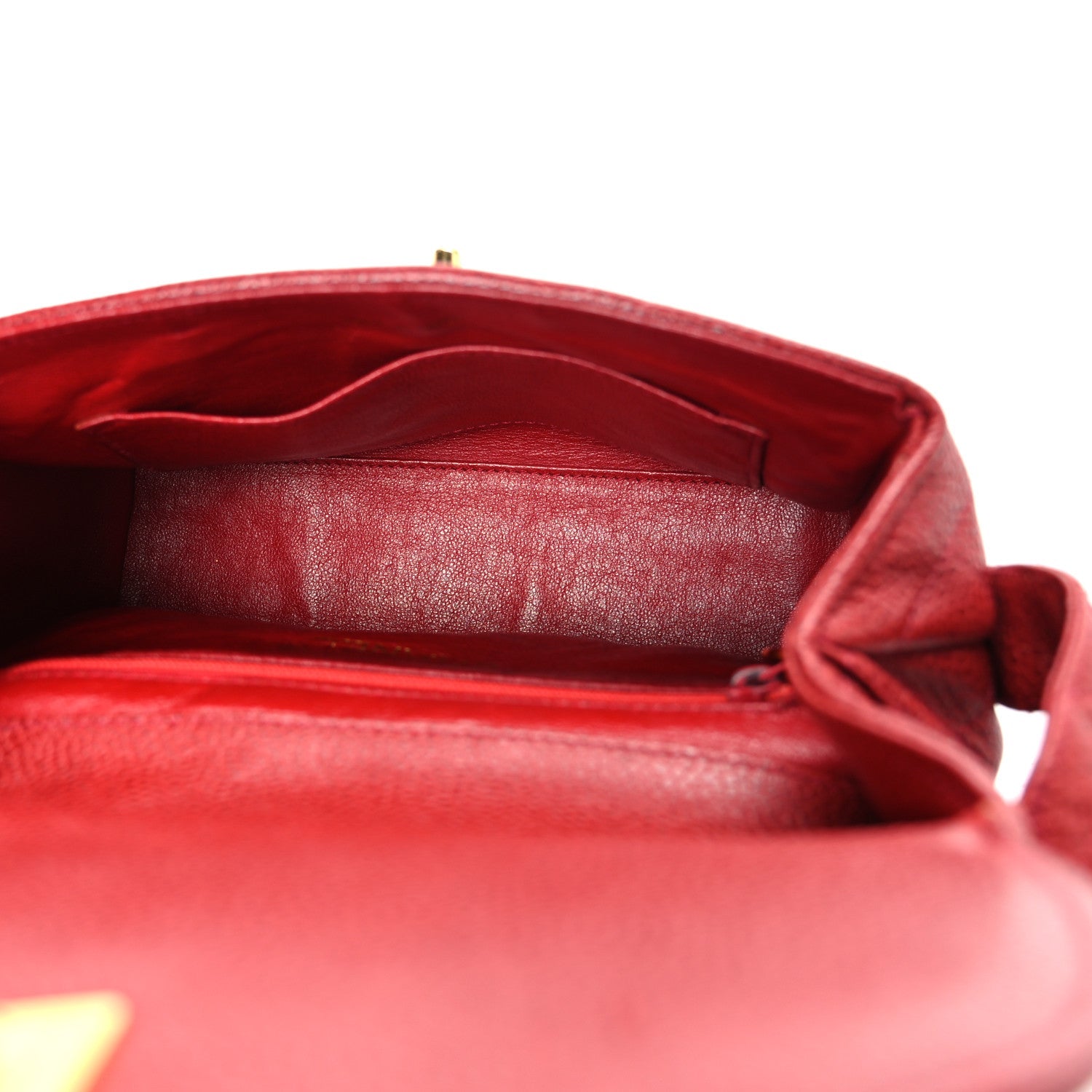Chanel Caviar Quilted Shoulder Bag Red