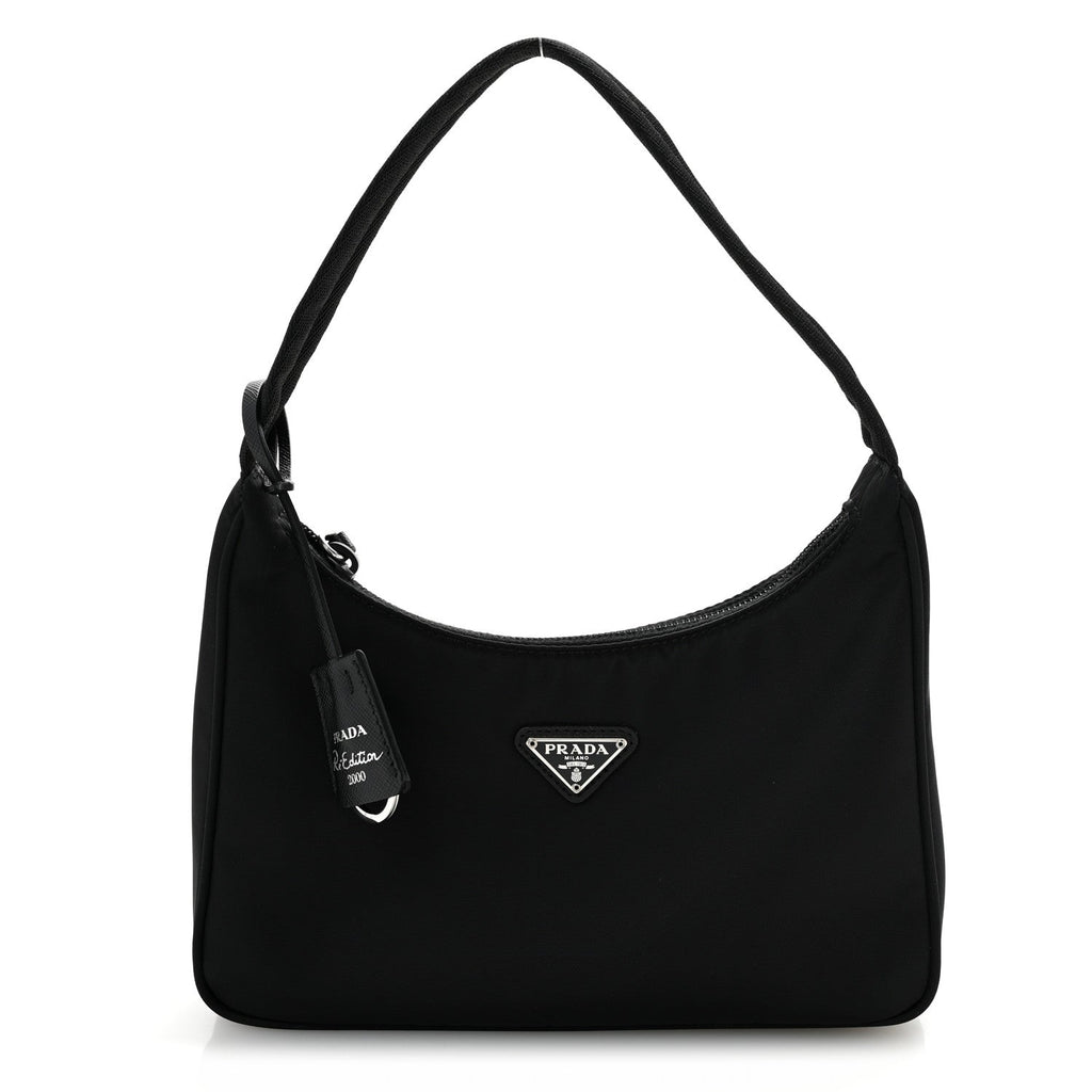 Prada Tessuto Nylon Mini Re-Edition 2000 Bag Black