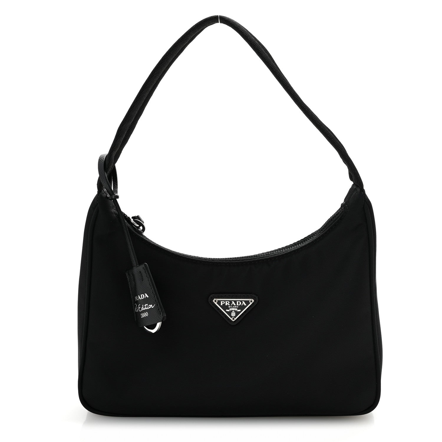 Prada Tessuto Nylon Mini Re-Edition 2000 Bag Black