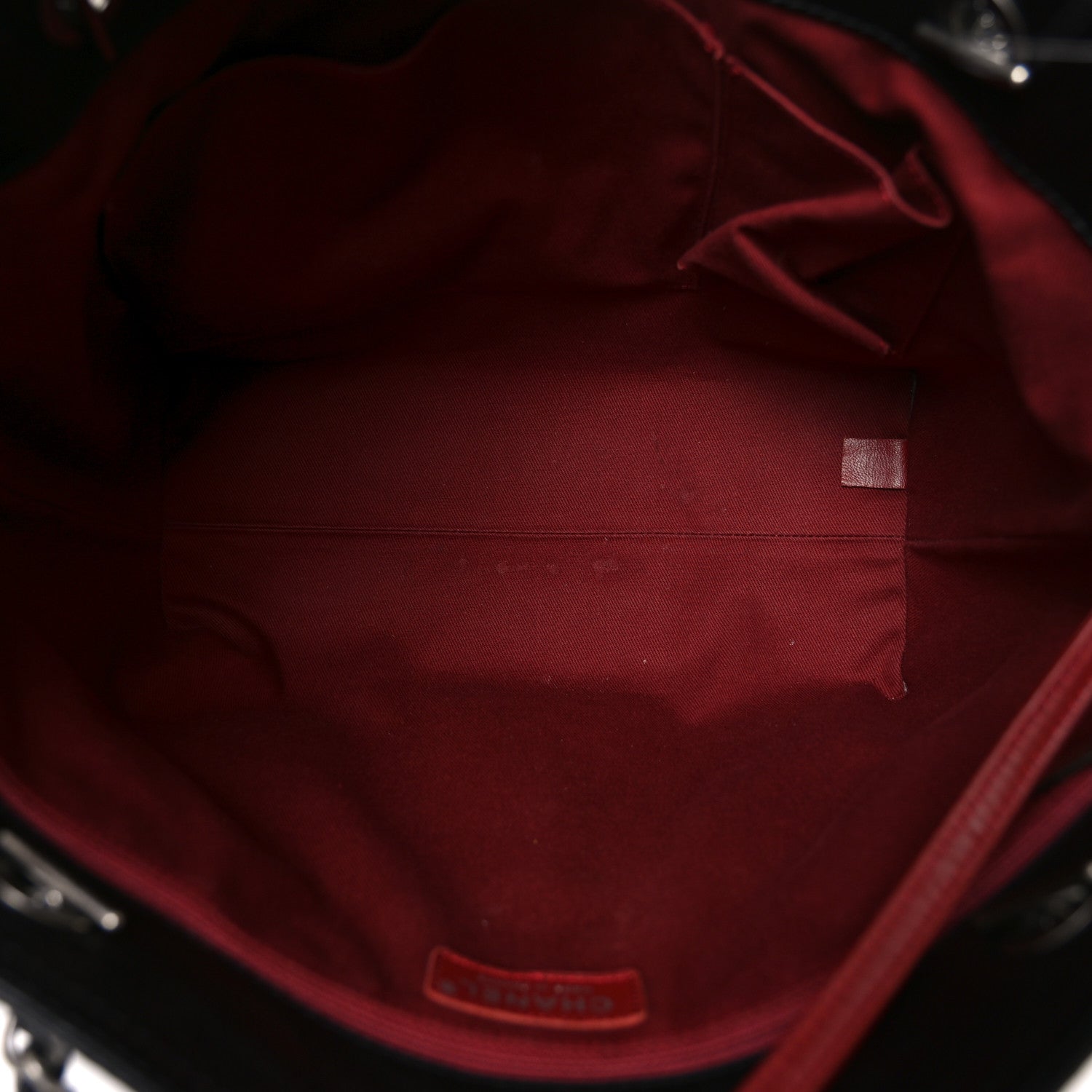 Chanel Aged Calfskin Small Shopping in Moscow Tote Black