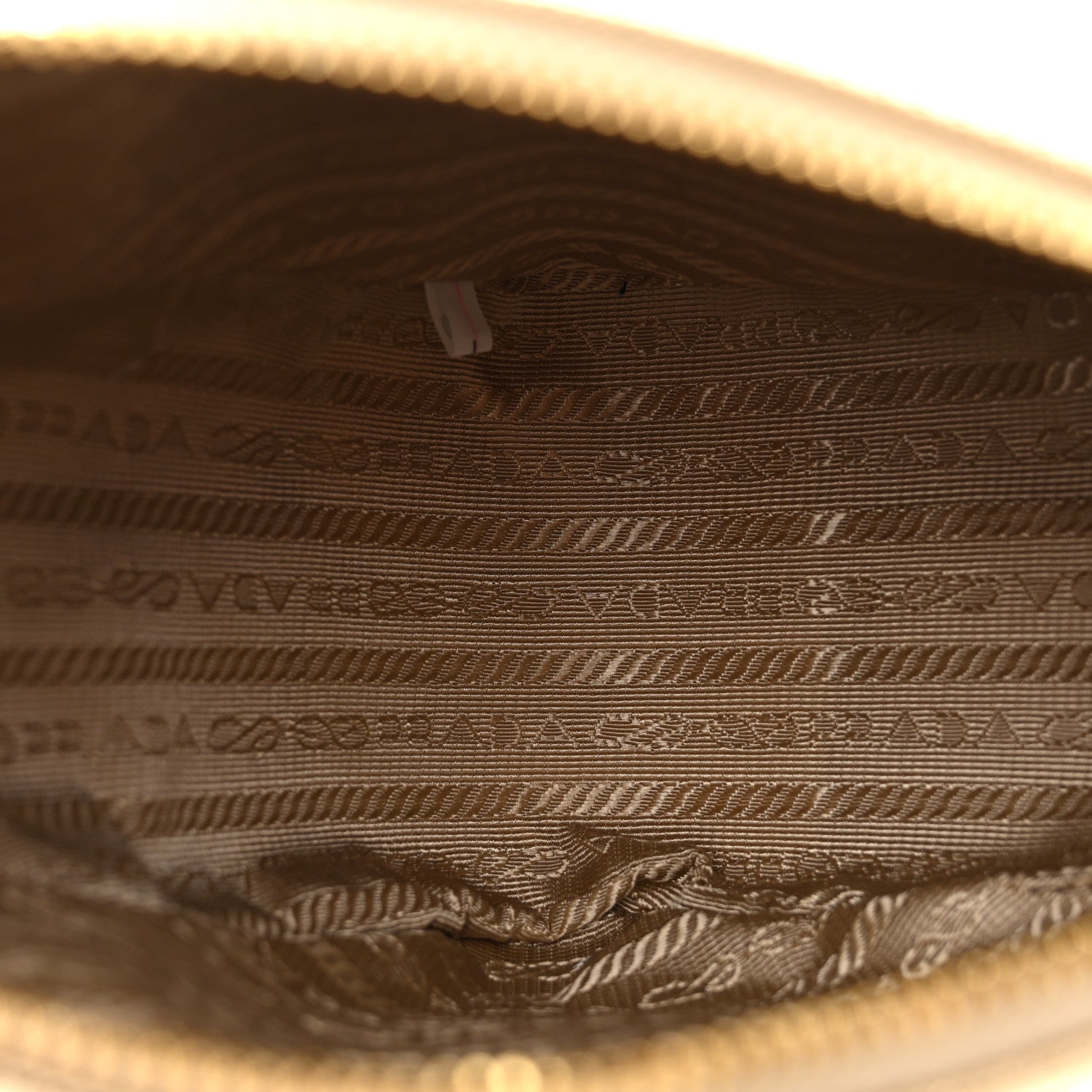 Prada Saffiano Lux Triangle Shoulder Bag Platino