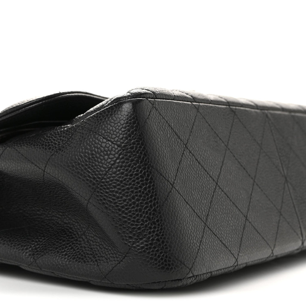Chanel Caviar Quilted Jumbo Double Flap Black