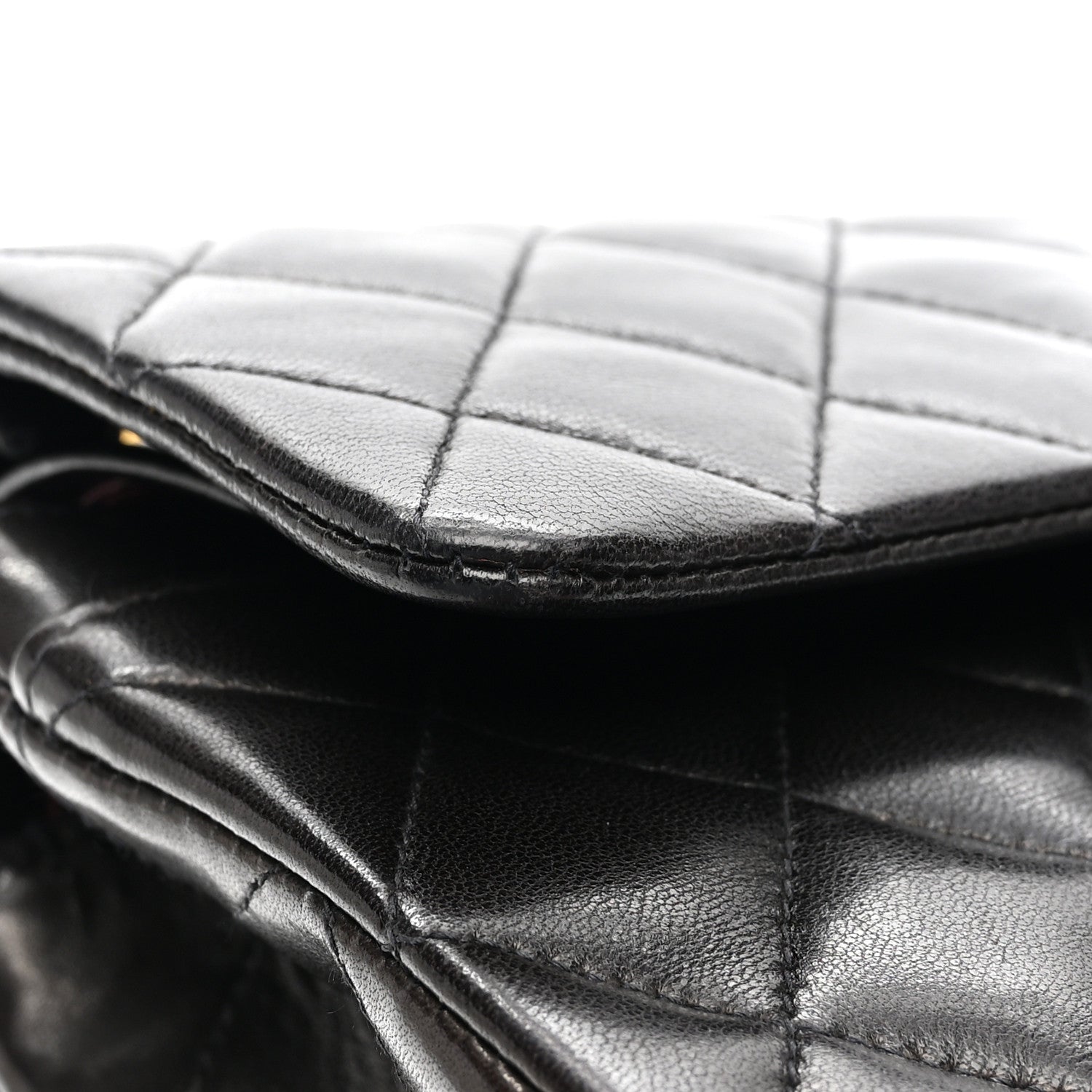 Chanel Lambskin Quilted Small Double Flap Black