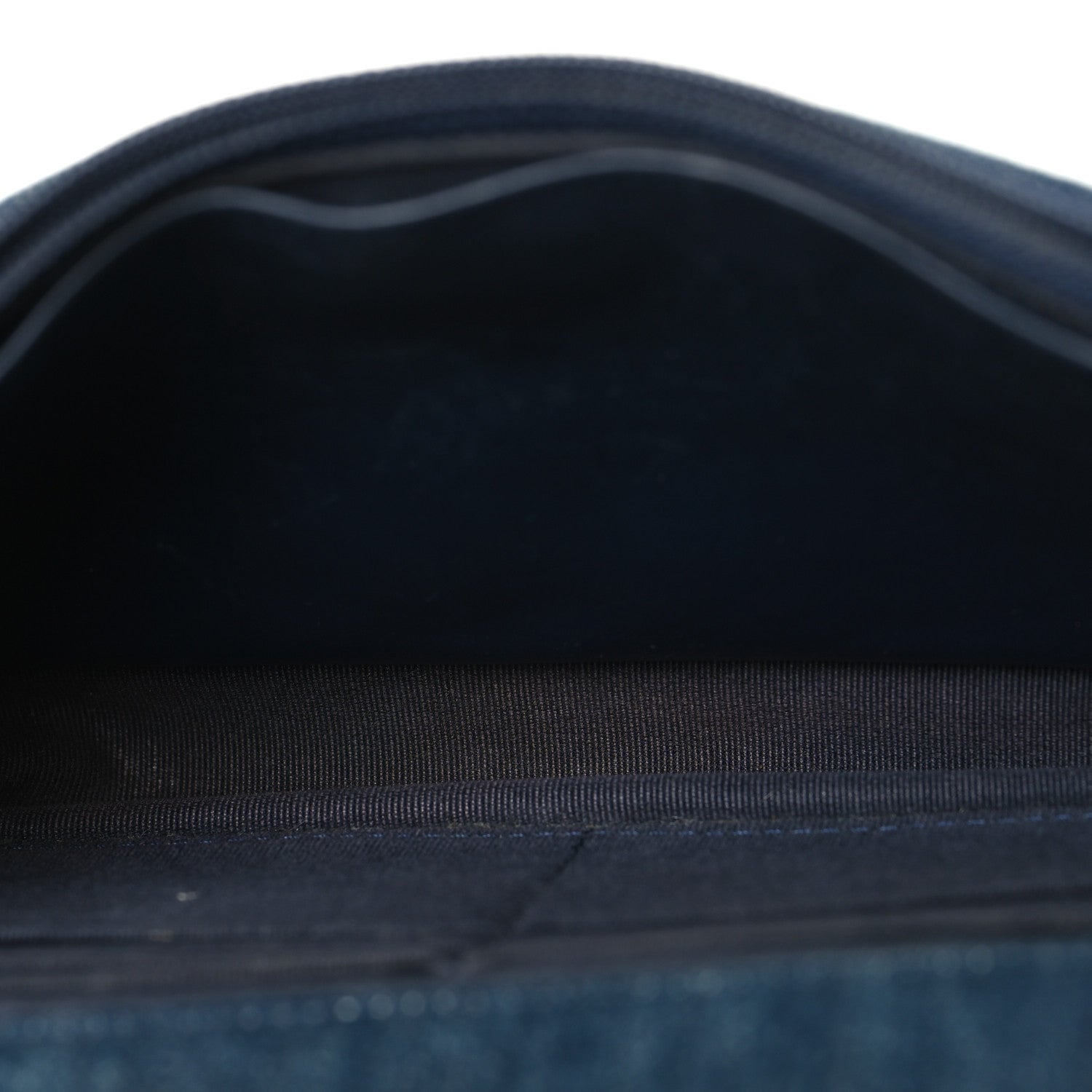 Chanel Denim Quilted Chanel 19 Wallet On Chain WOC Blue