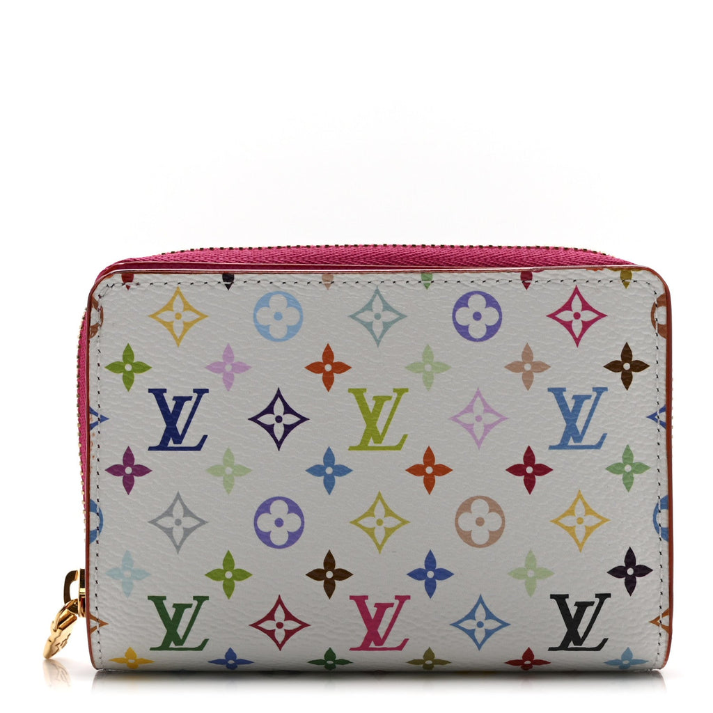 Louis Vuitton LV X TM Monogram Multicolor Portefeuille Lou Compact Wallet  White