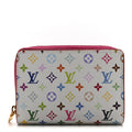 Louis Vuitton LV X TM Monogram Multicolor Portefeuille Lou Compact Wallet  White