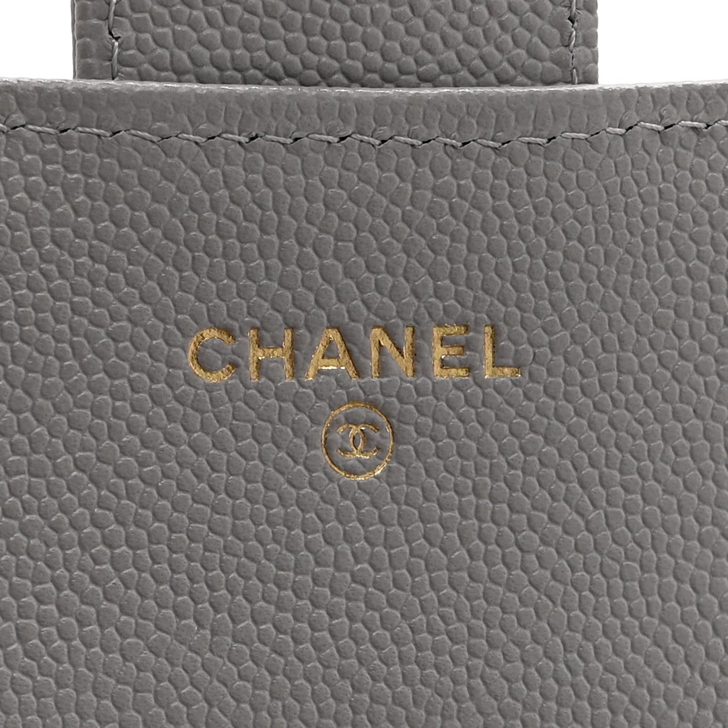 Caviar Quilted Large Gusset Flap Wallet Grey