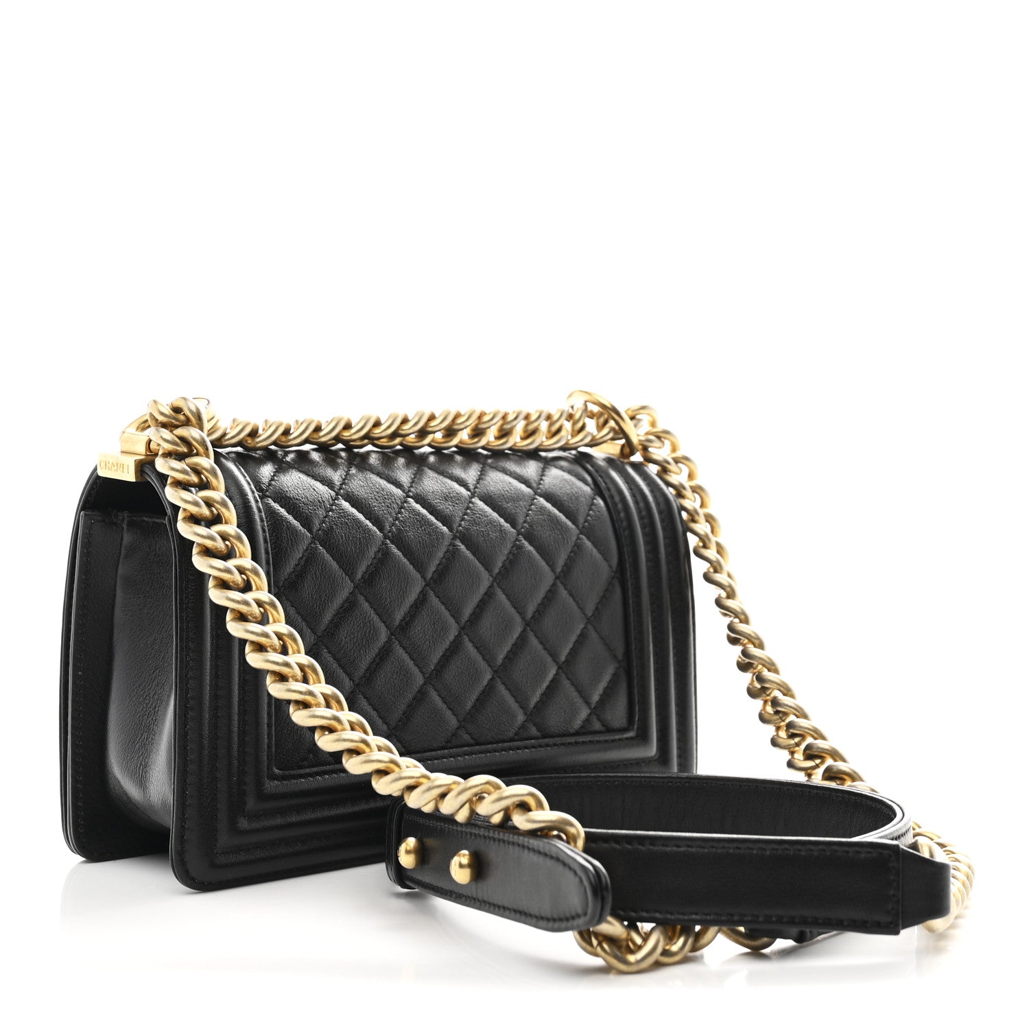 Chanel Calfskin Quilted Small Boy Flap Black