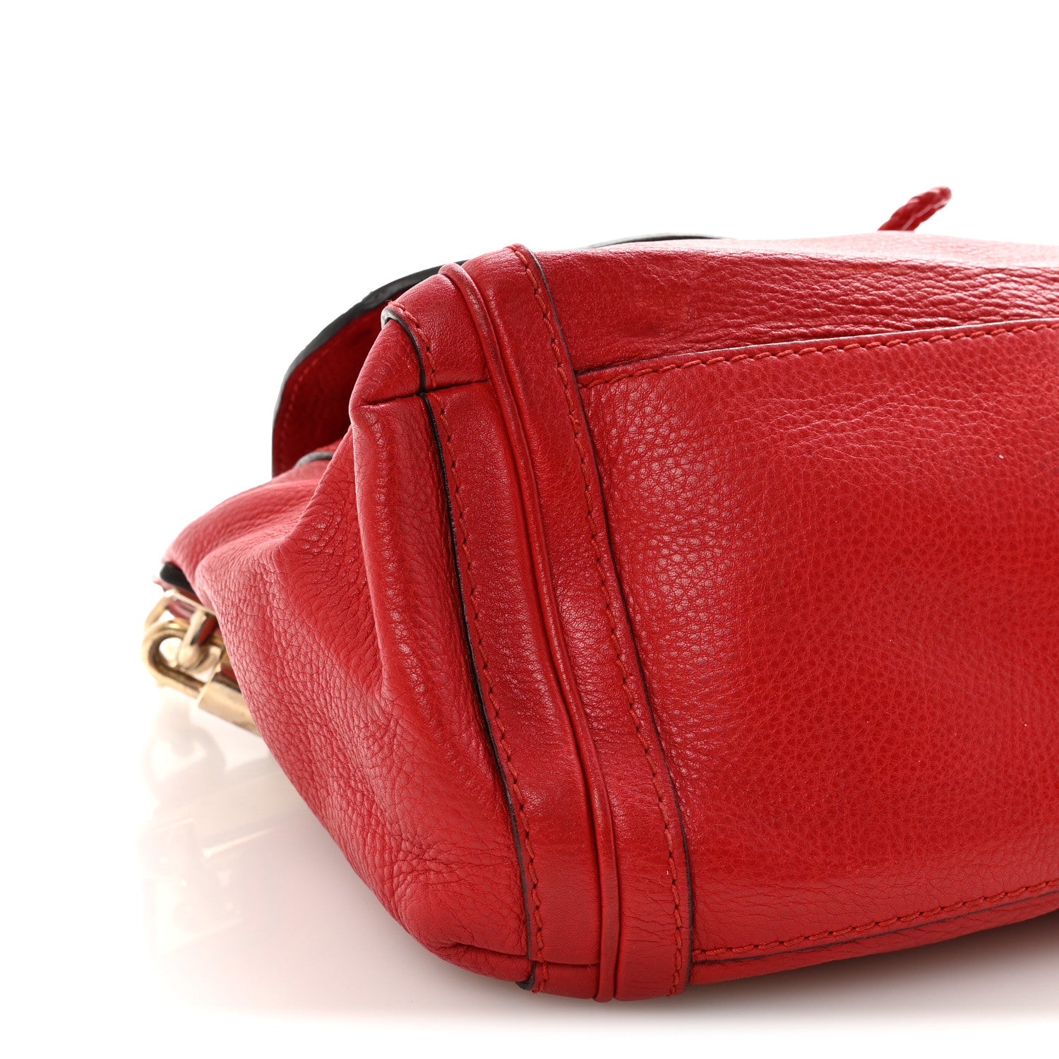 Gucci Cellarius Calfskin Medium Bella Flap Bag Vulcanic Red