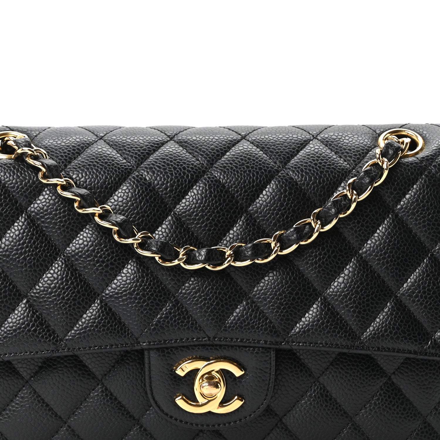 Chanel Caviar Quilted Medium Double Flap Black