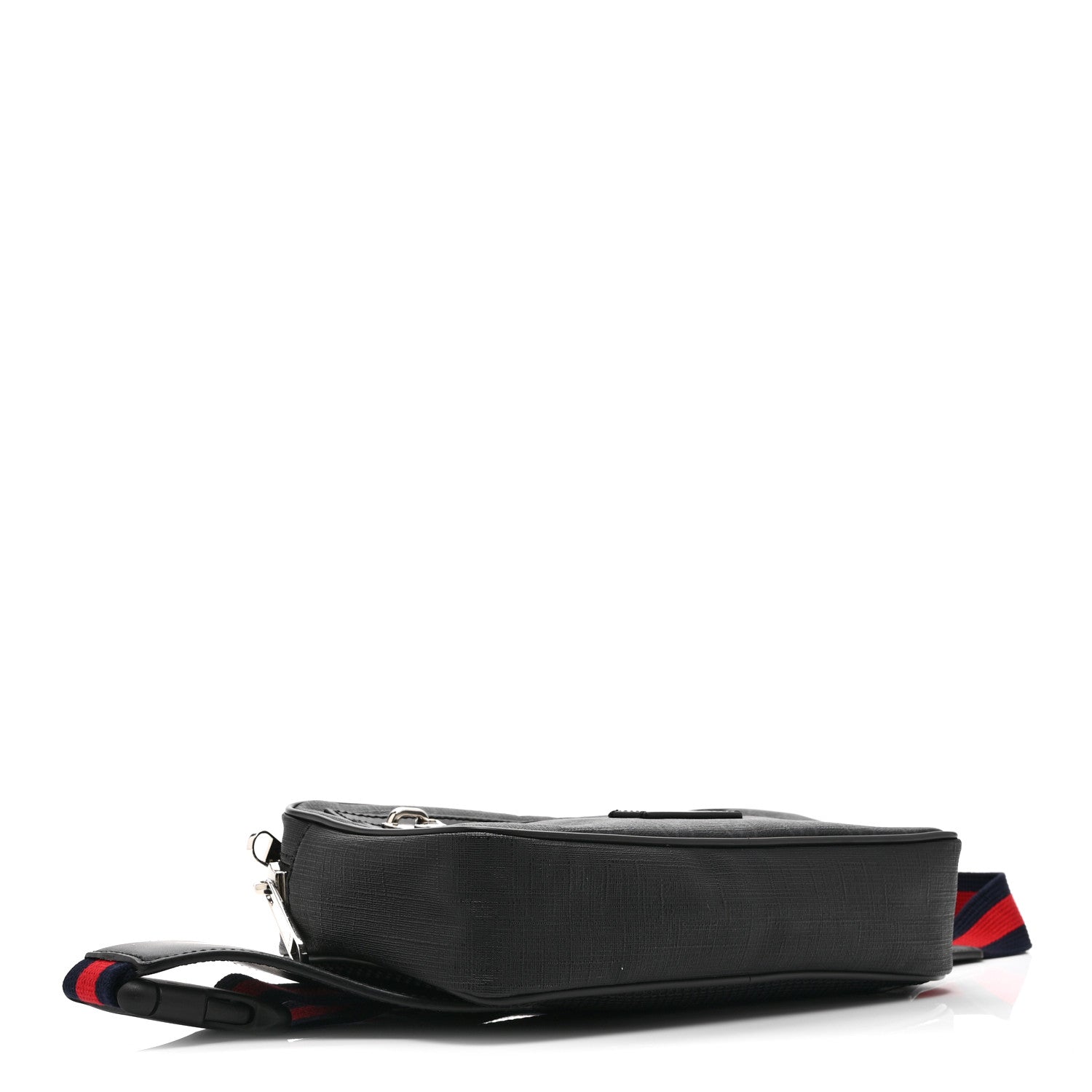 Gucci Soft GG Supreme Monogram Web Belt Bag Black Grey