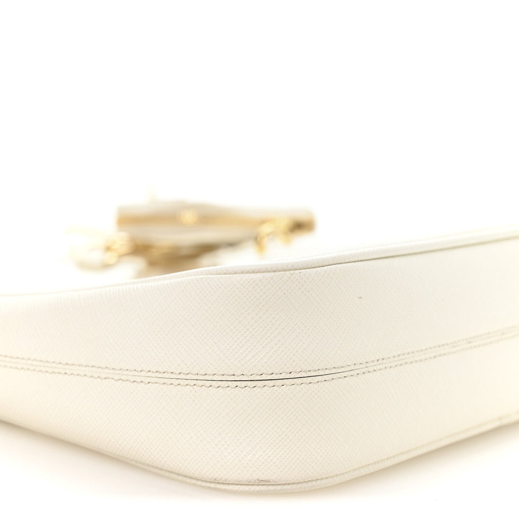 Prada Saffiano Re-Edition 2005 Shoulder Bag White