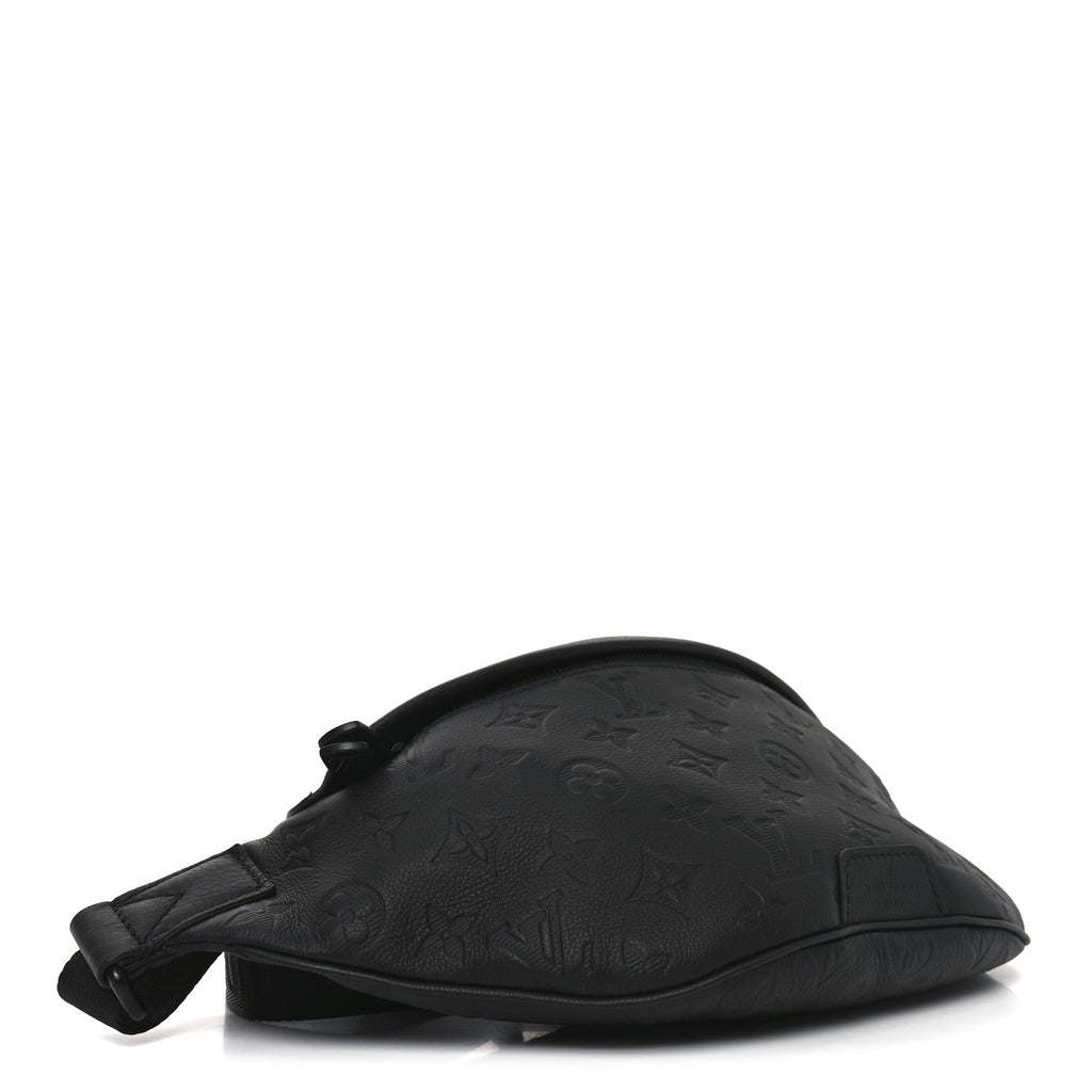 Louis Vuitton Calfskin Monogram Shadow Discovery Bumbag Black