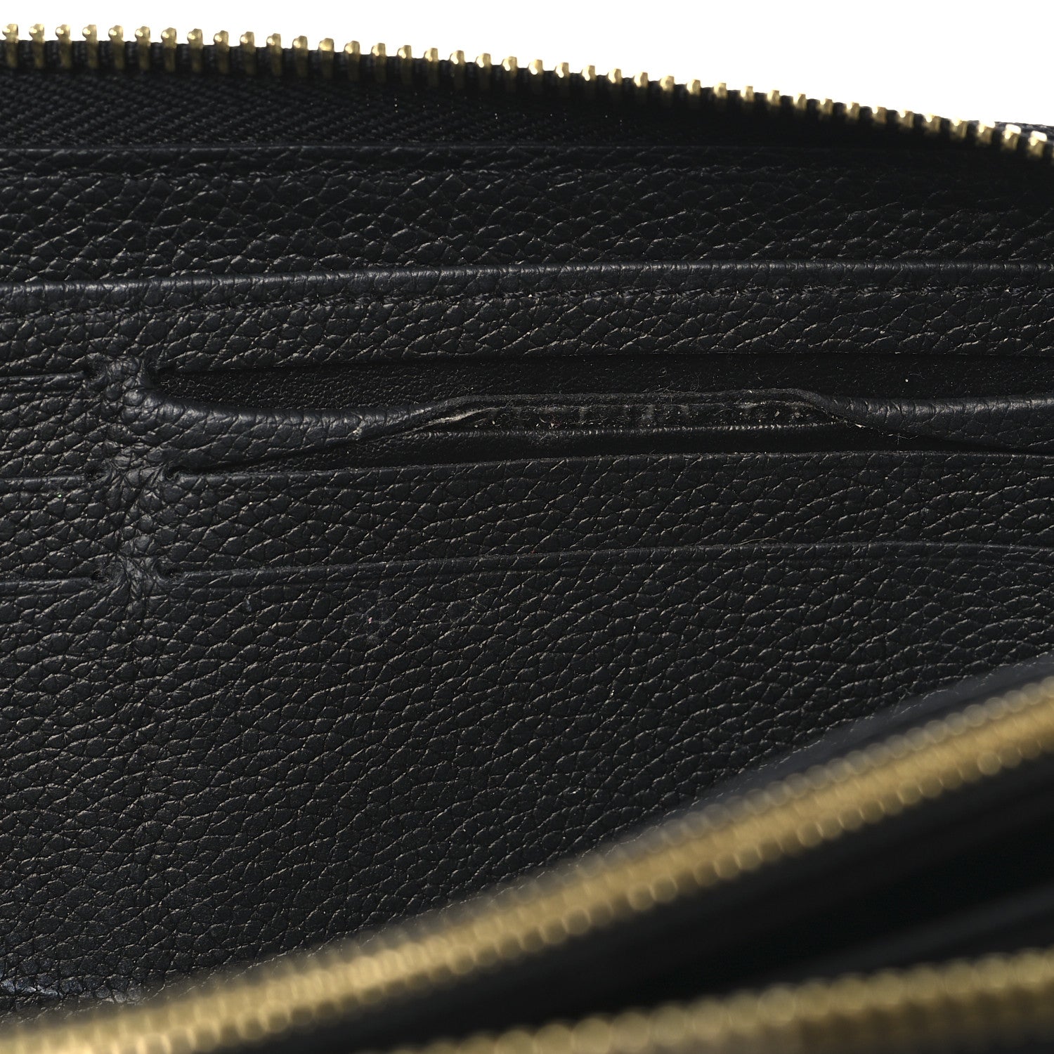 Louis Vuitton Empreinte Monogram Giant Zippy Wallet Black Beige