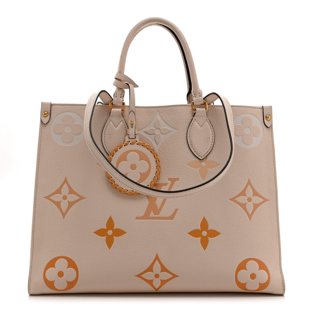 Louis Vuitton Empreinte Monogram Giant By The Pool Onthego MM Cream Saffron