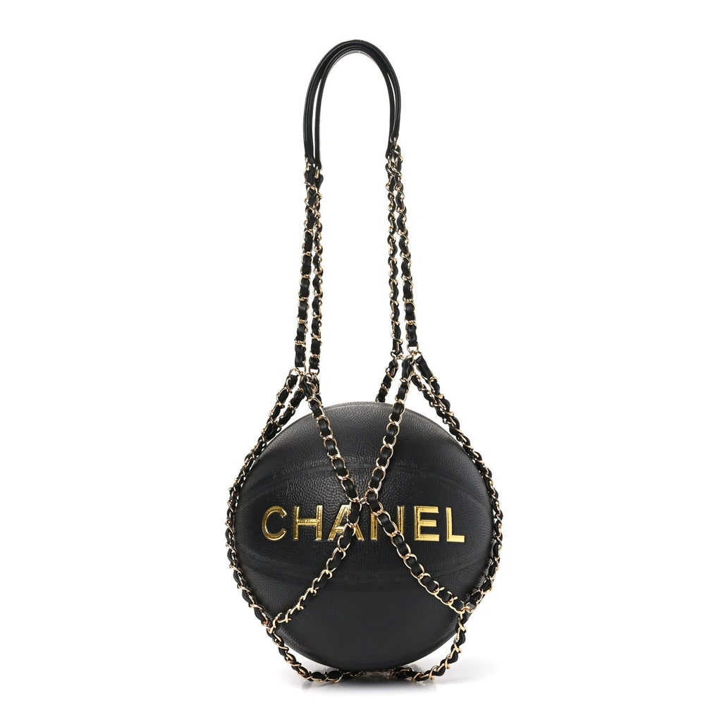 Lambskin Chain Net and Basketball Black