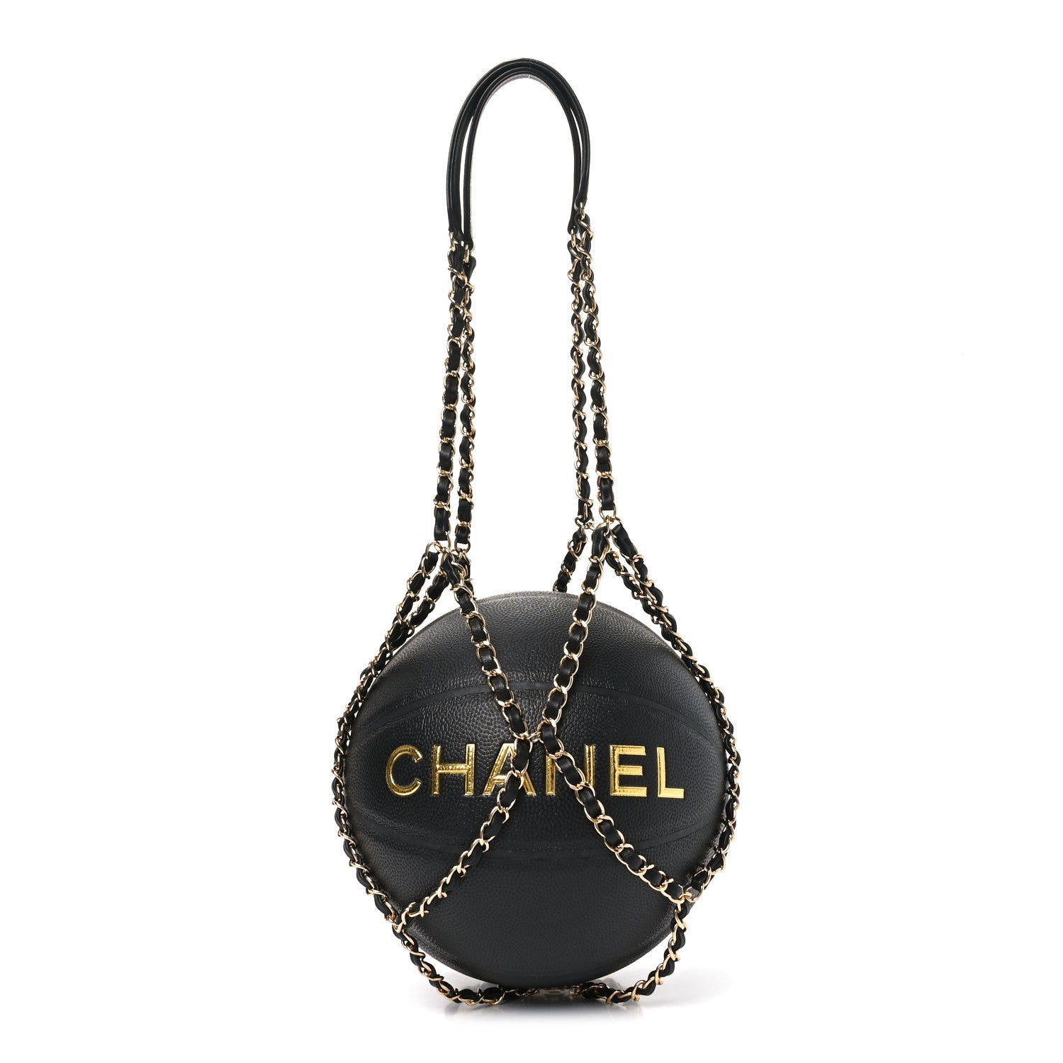 Lambskin Chain Net and Basketball Black