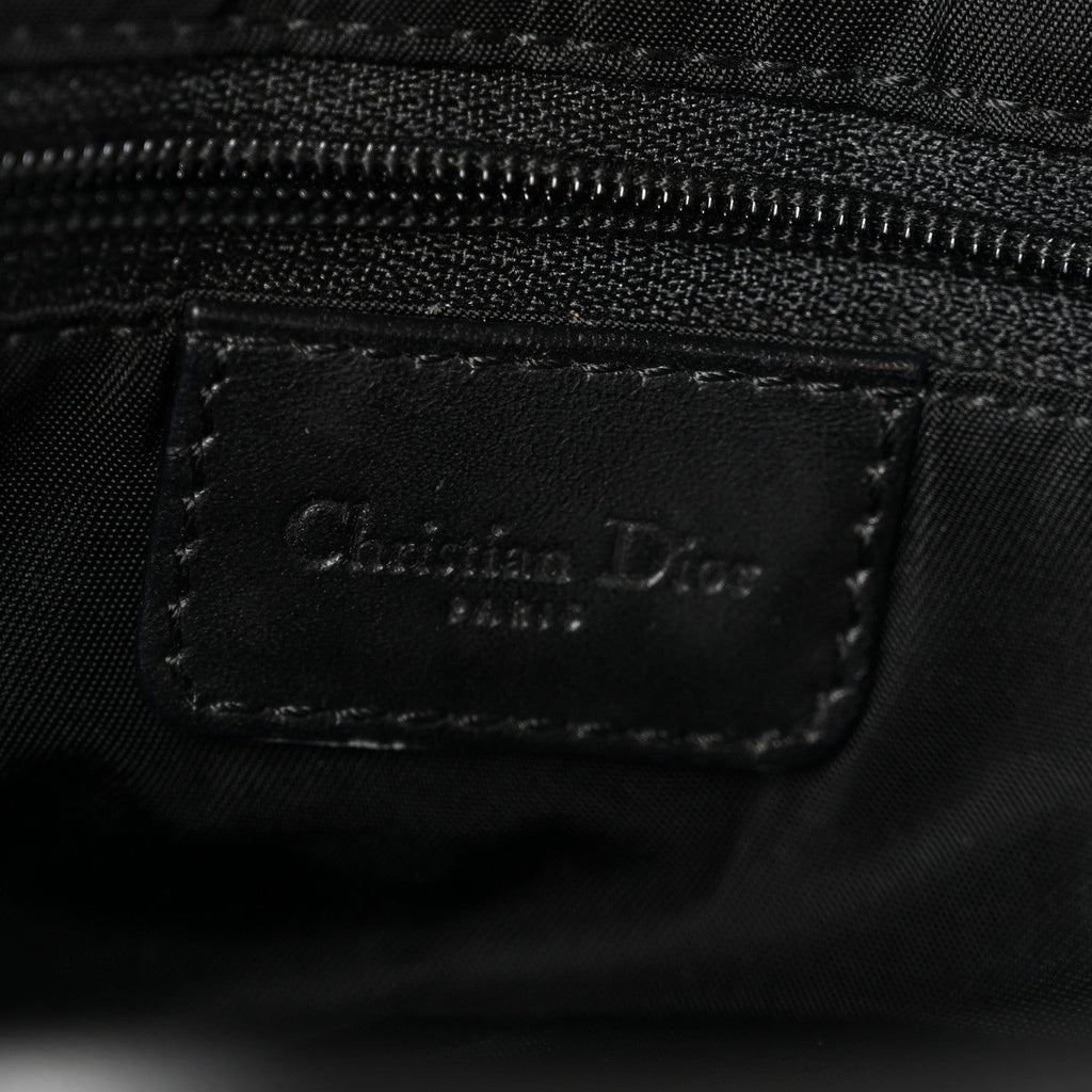 Christian Dior Monogram Saddle Bag Black