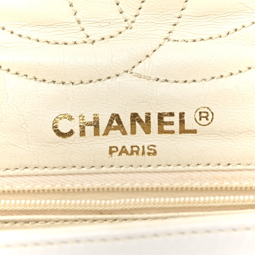 Chanel Lambskin Quilted Small Flap White