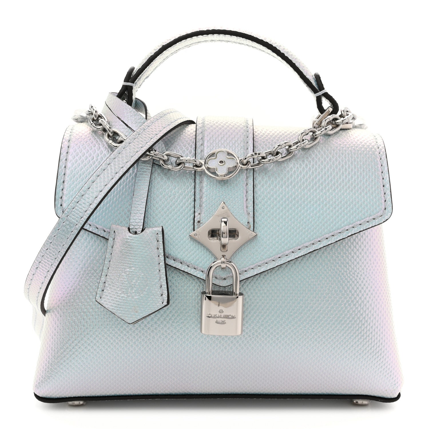 Louis Vuitton Lizard Rose Des Vents Mini Bleu Celeste