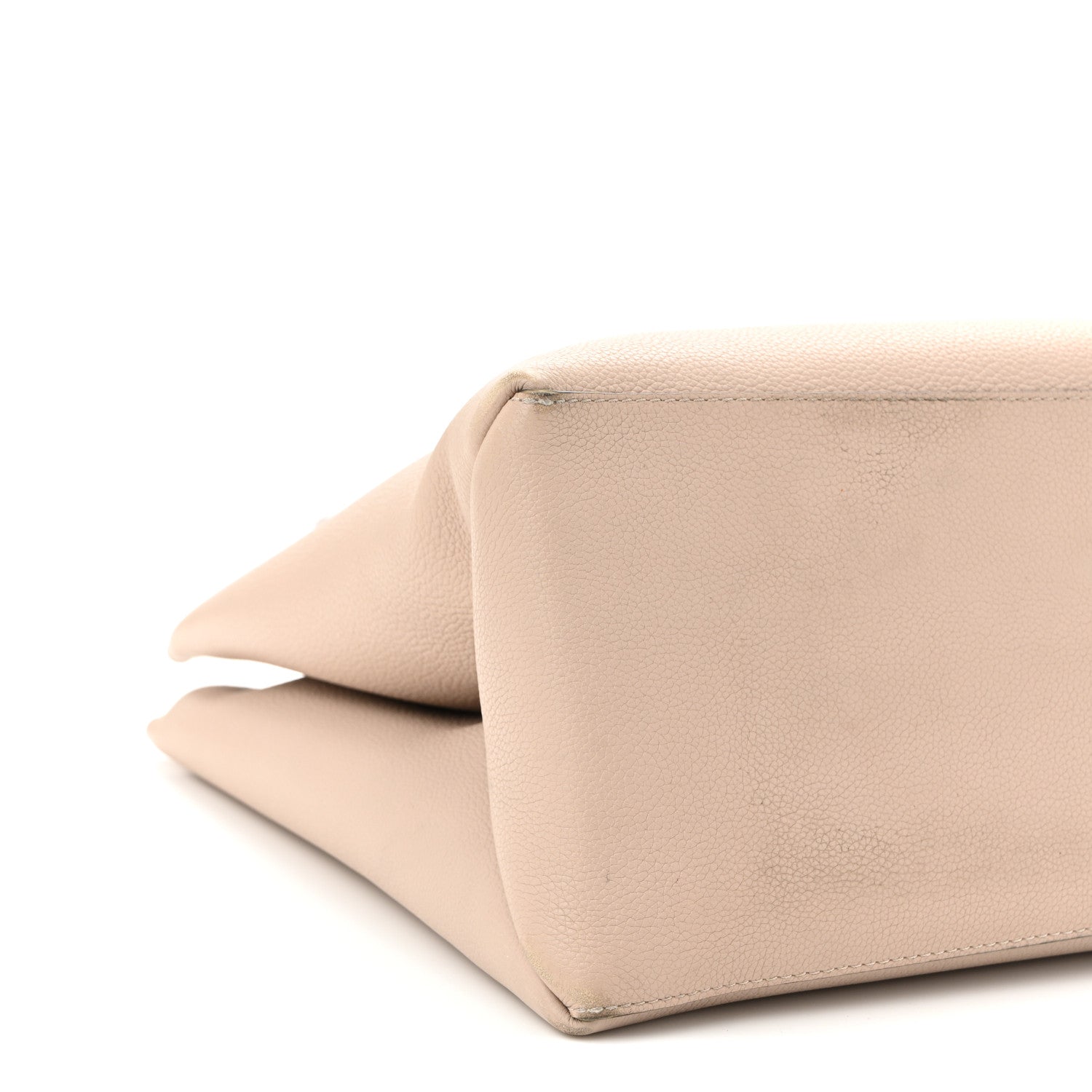 Louis Vuitton Grained Calfskin Lockme Shopper Greige